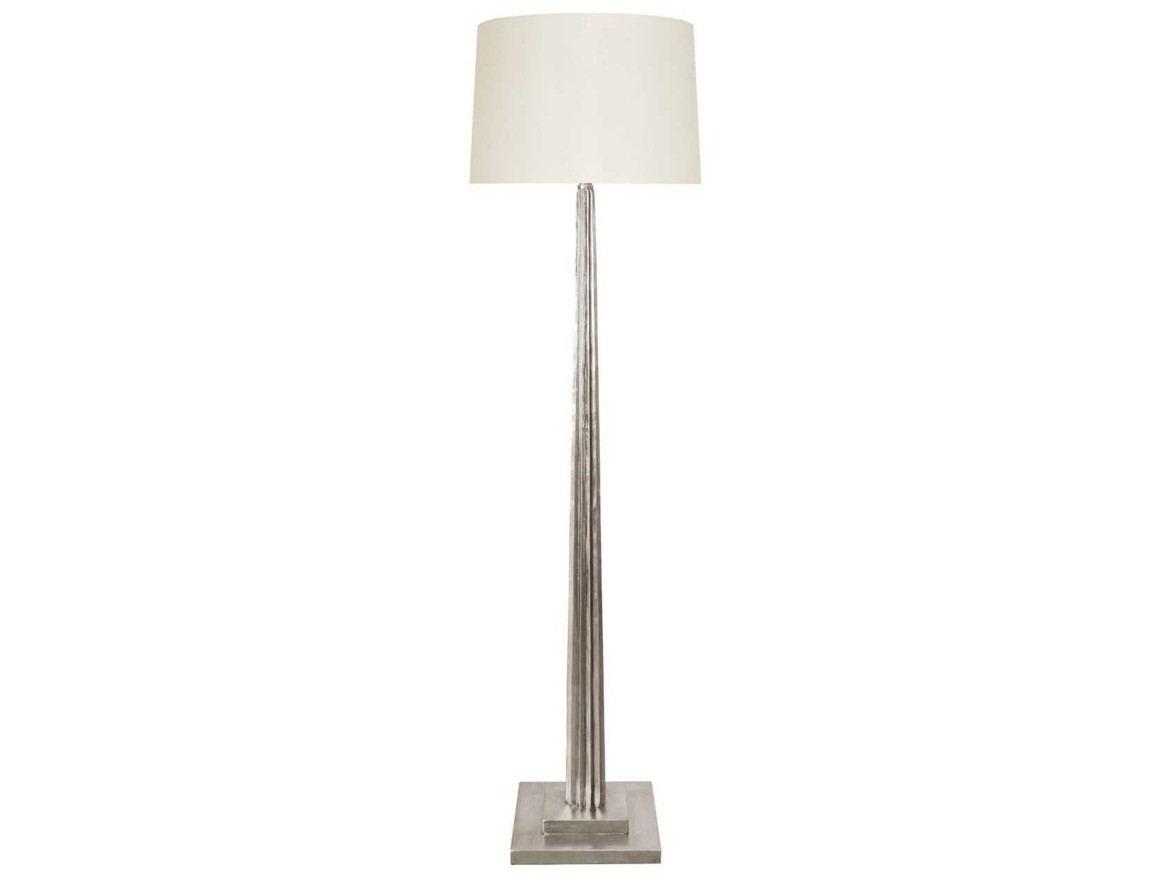 Worlds Away Silver Leaf Floor Lamp