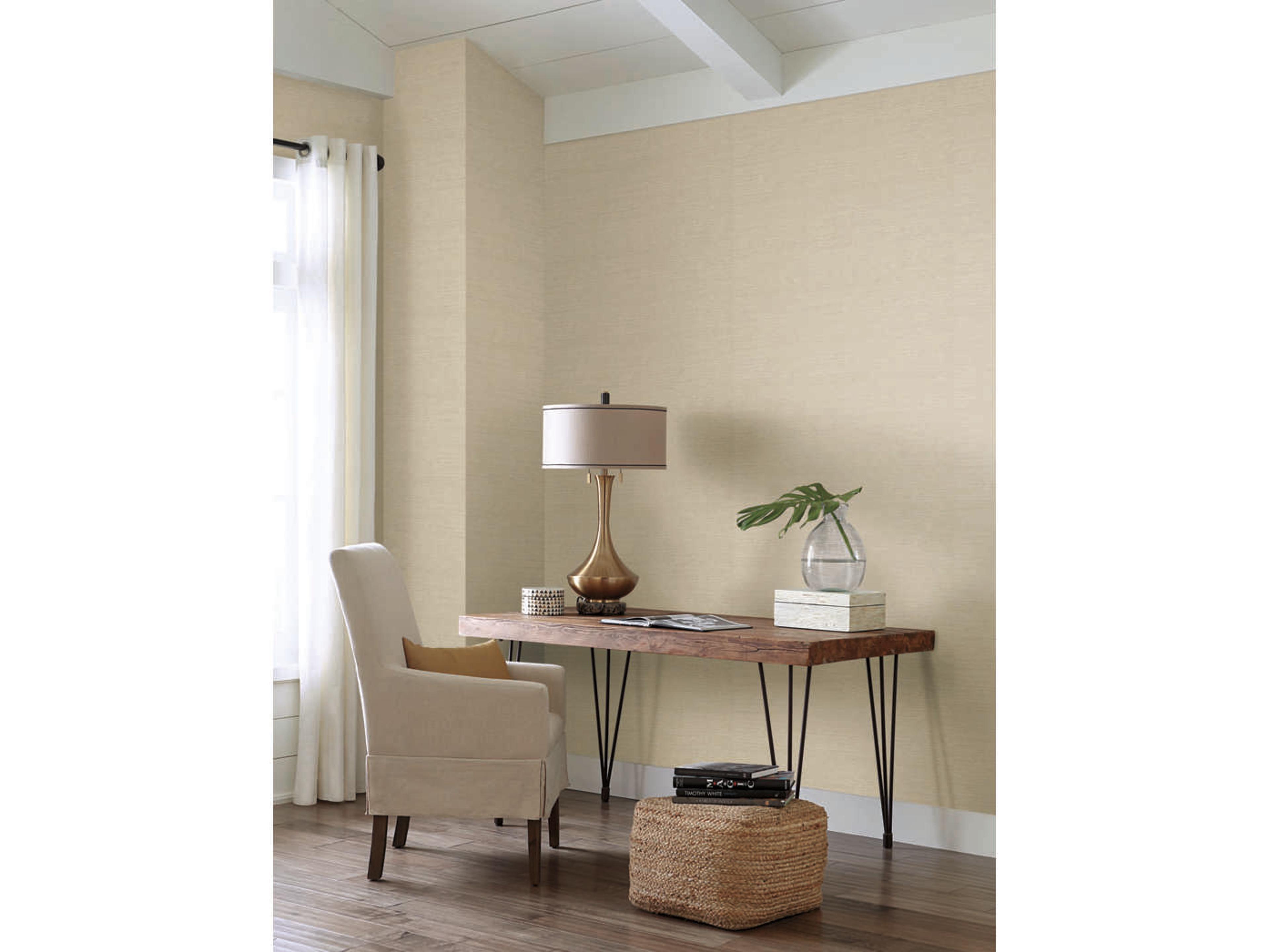 York Wallcoverings Grasscloth Resource Library Beige Essence Wallpaper