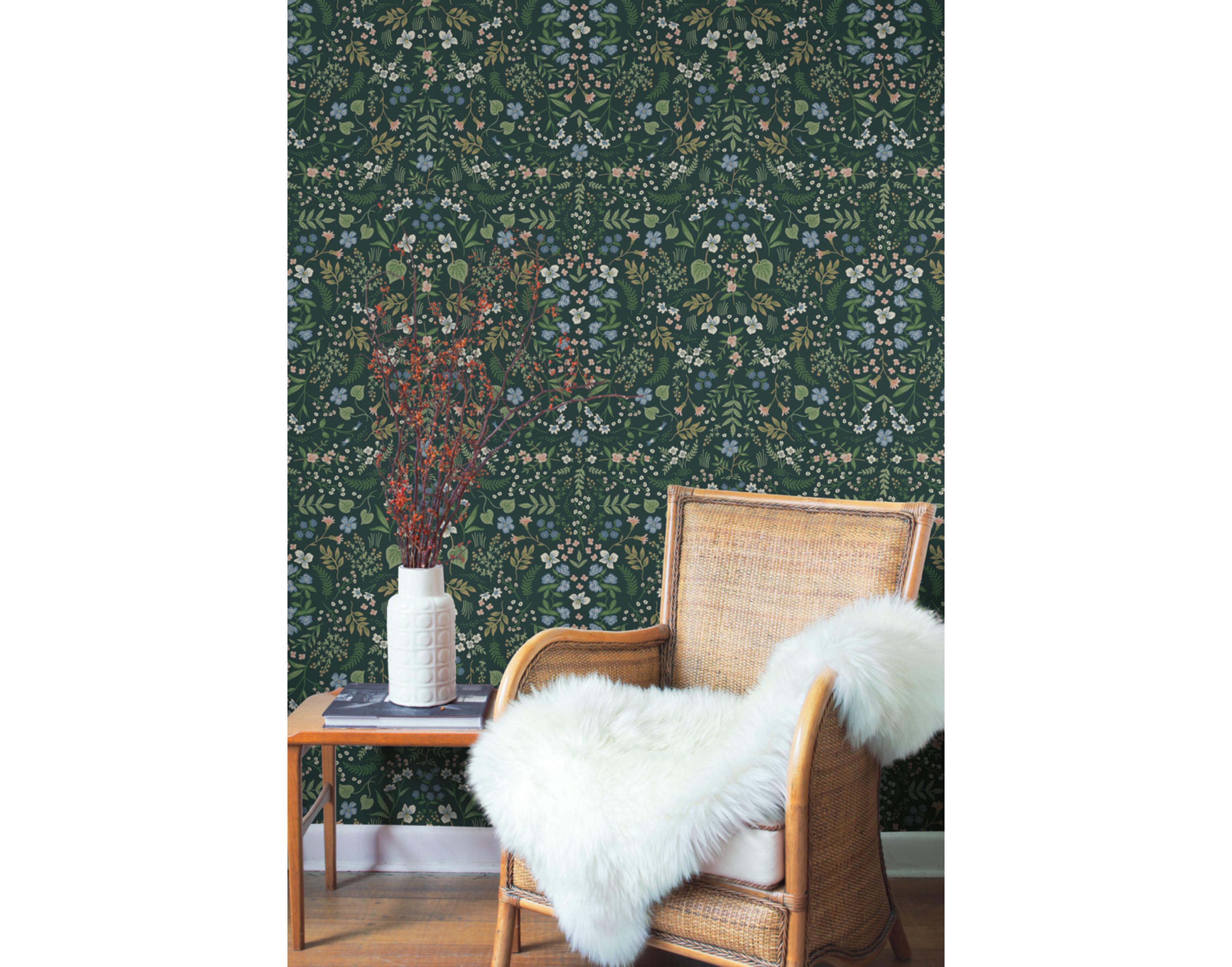 York Wallcoverings Hunter Green Wildwood Wallpaper