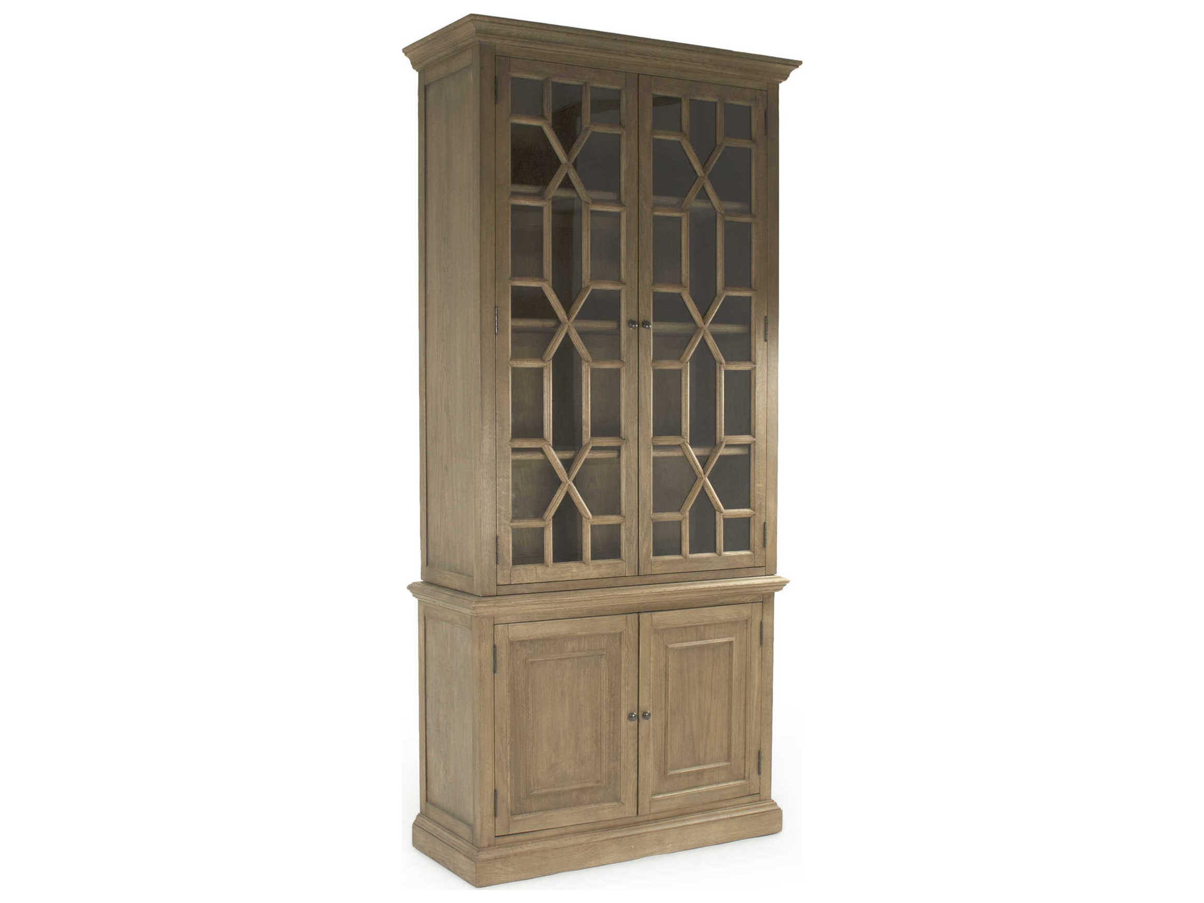 Zentique Oak Wood Reclaimed Display Cabinet