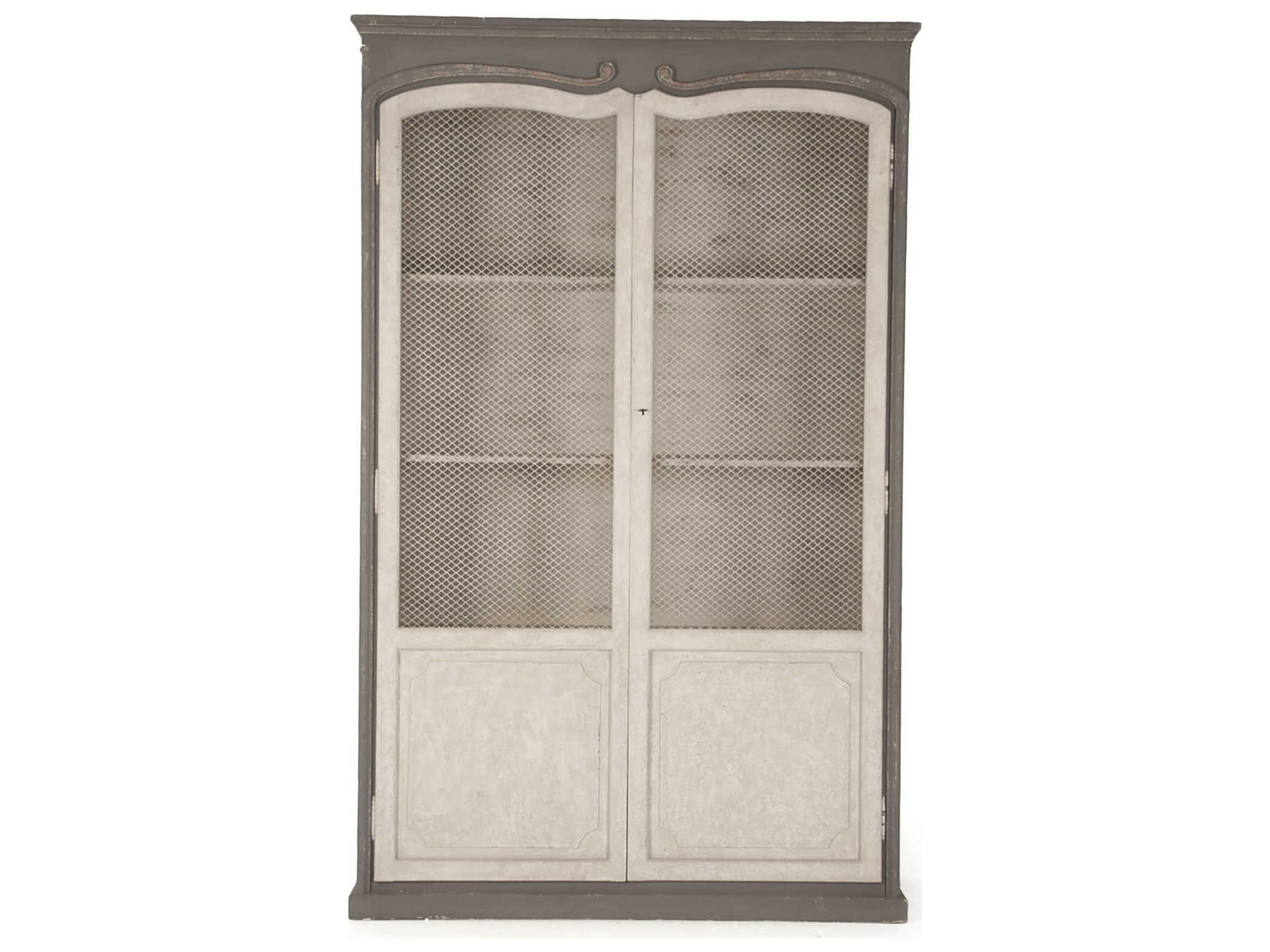 Zentique Pine Wood Display Cabinet