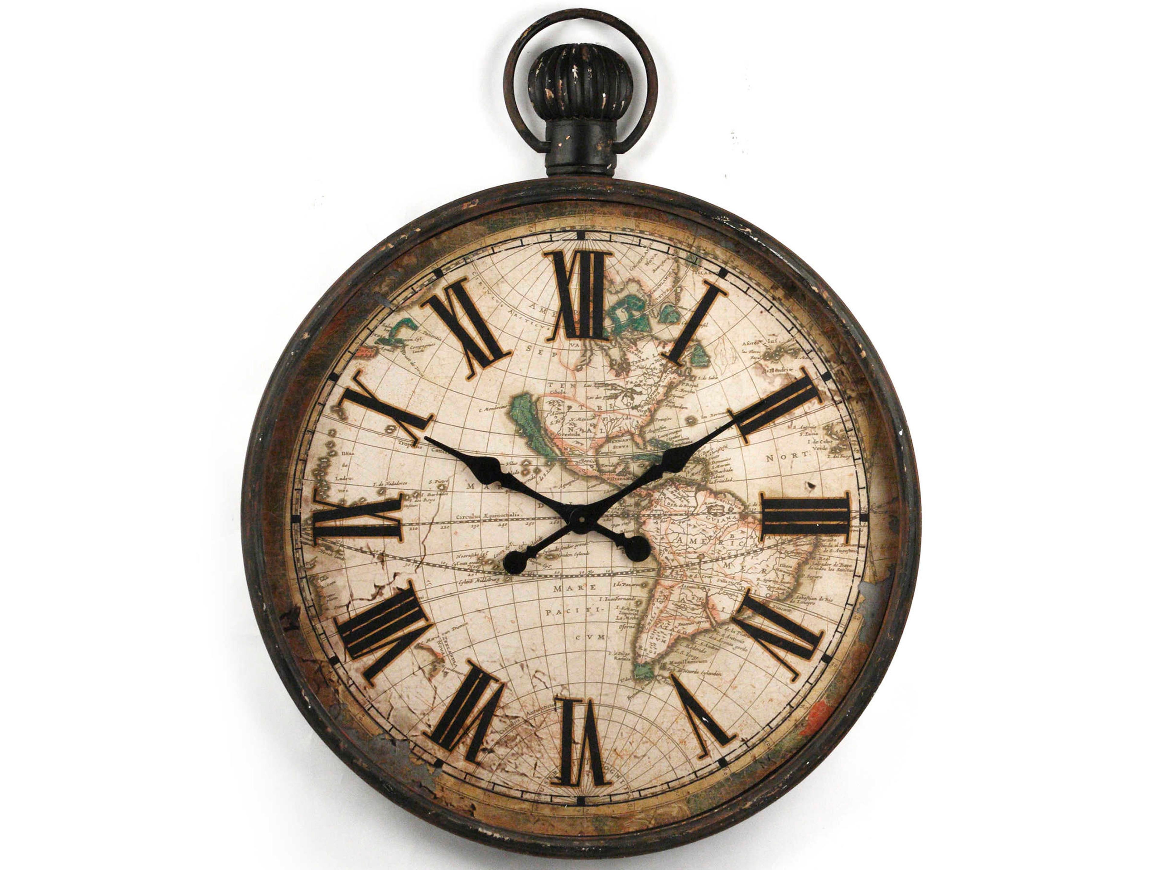 Zentique Antique Grey Iron Clock