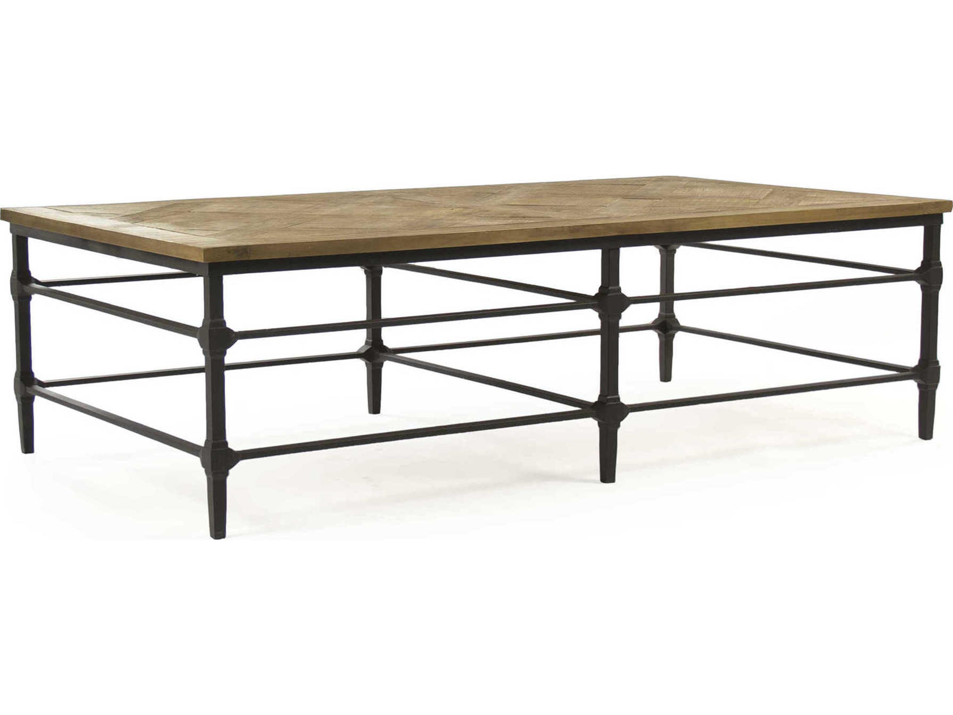 Zentique Rectangular Wood Pine Coffee Table
