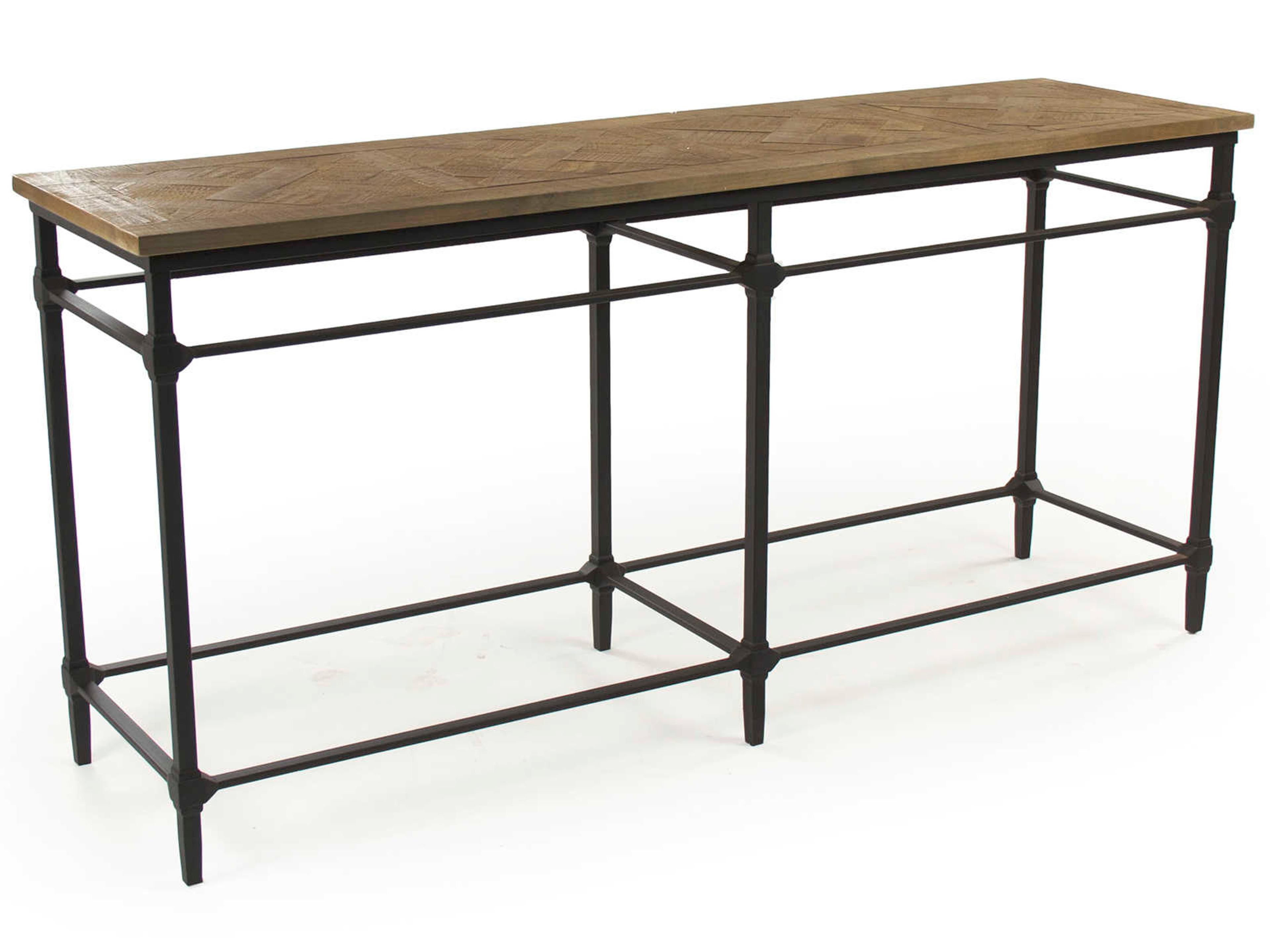 Zentique Rectangular Wood Pine Console Table