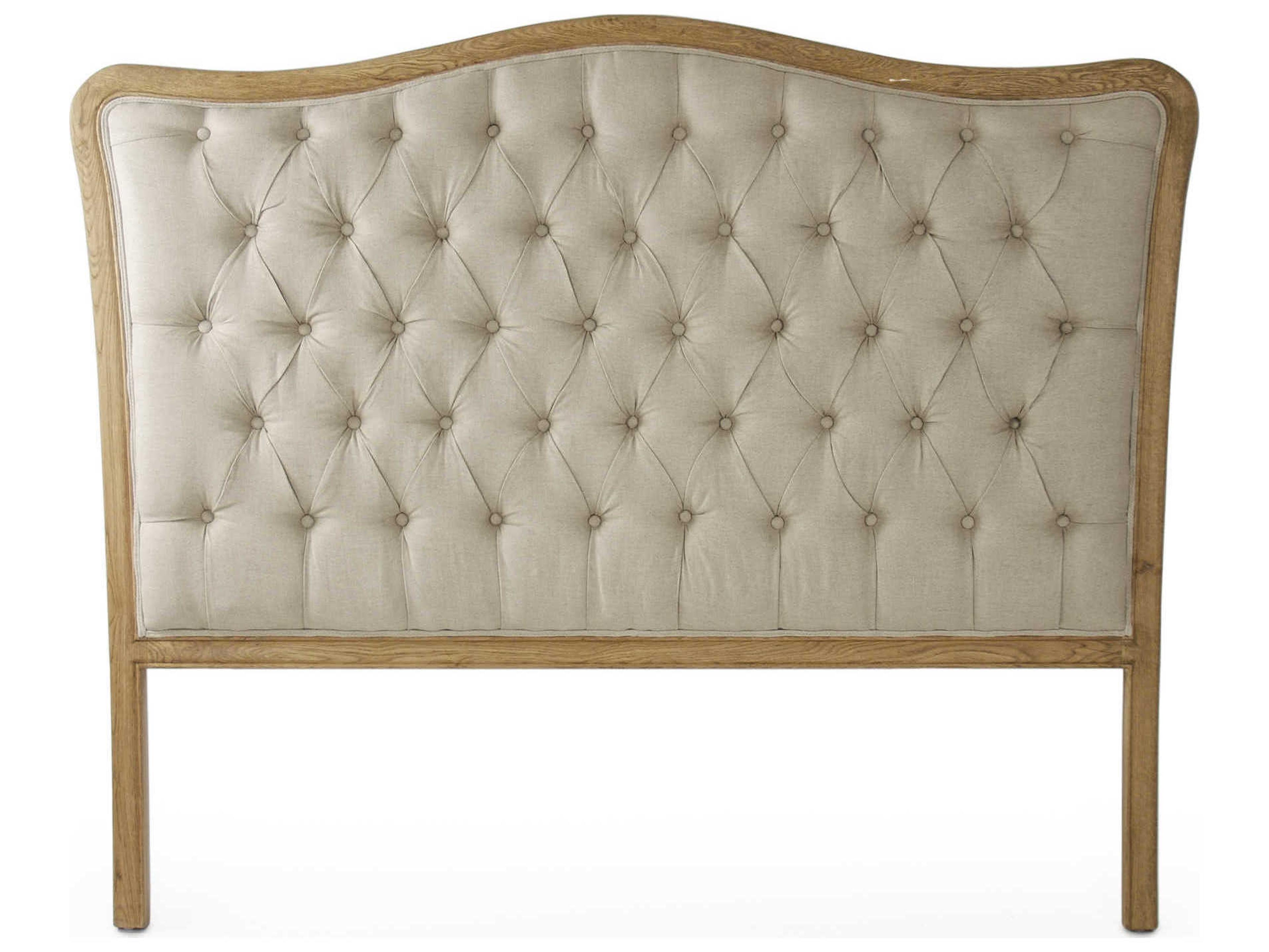 Zentique Maison Natural Linen Queen Headboard