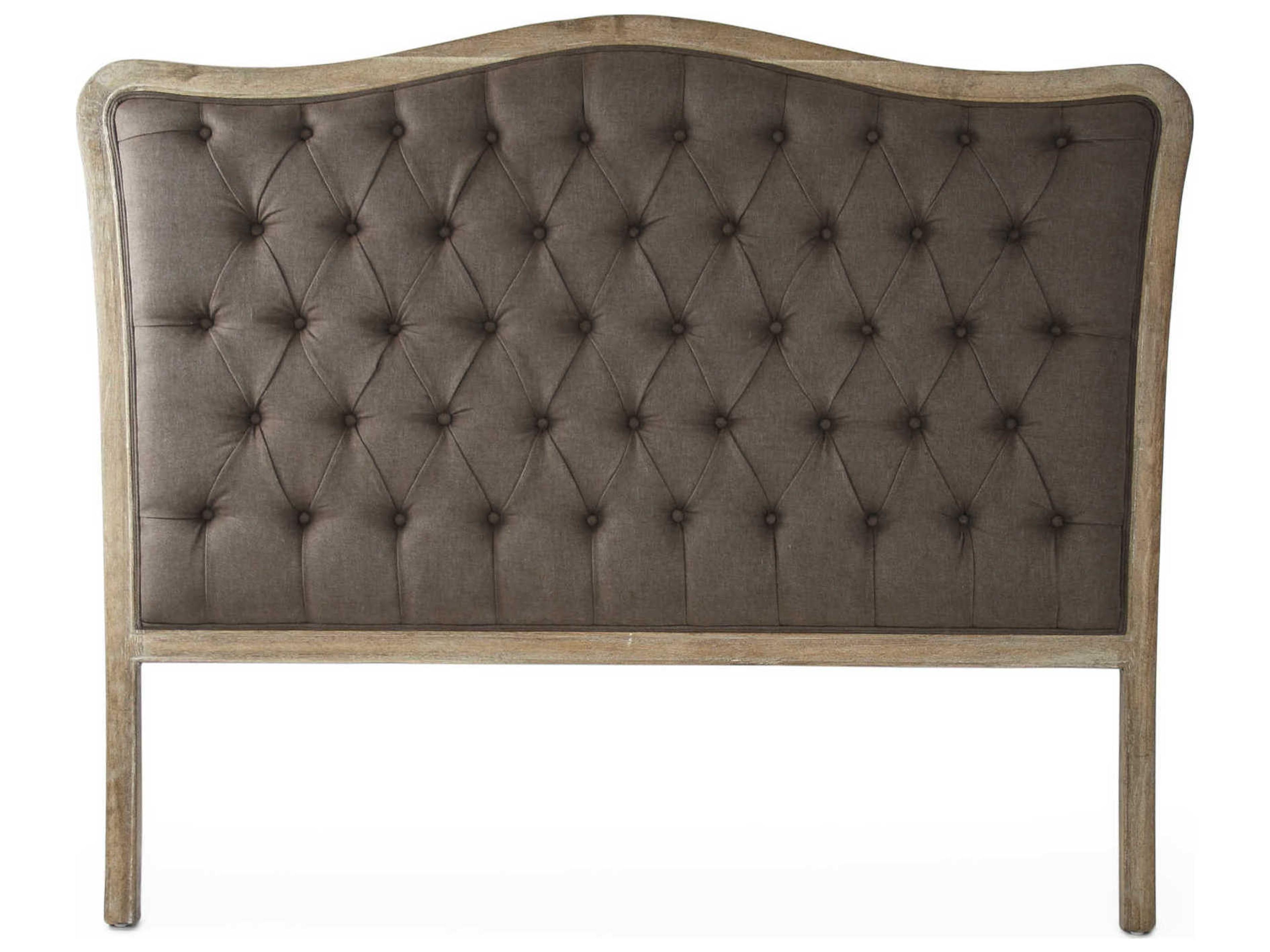 Zentique Maison Aubergine Linen Queen Headboard