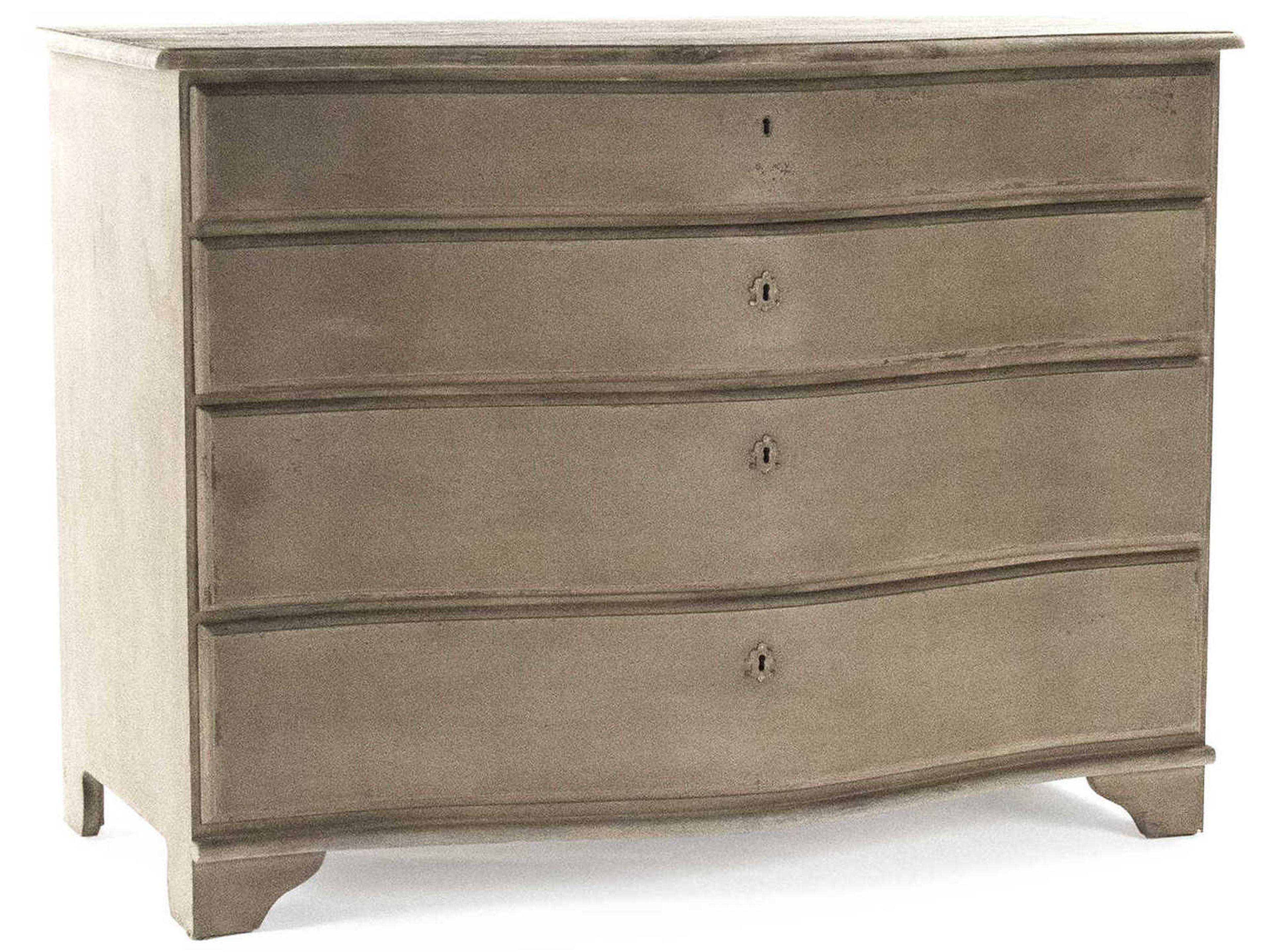 Zentique 4-Drawers Pine Wood Dresser