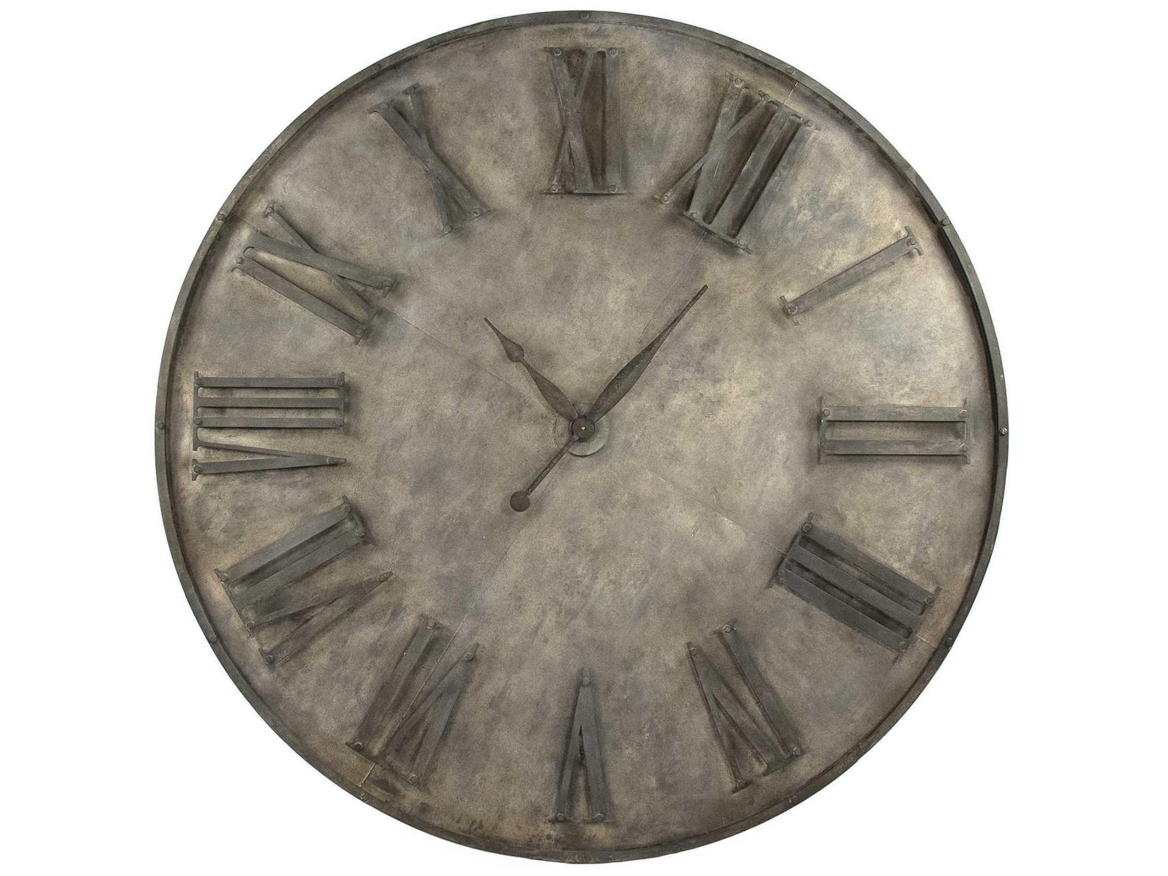 Zentique Weathered Brown Charcoal Anais Wall Clock