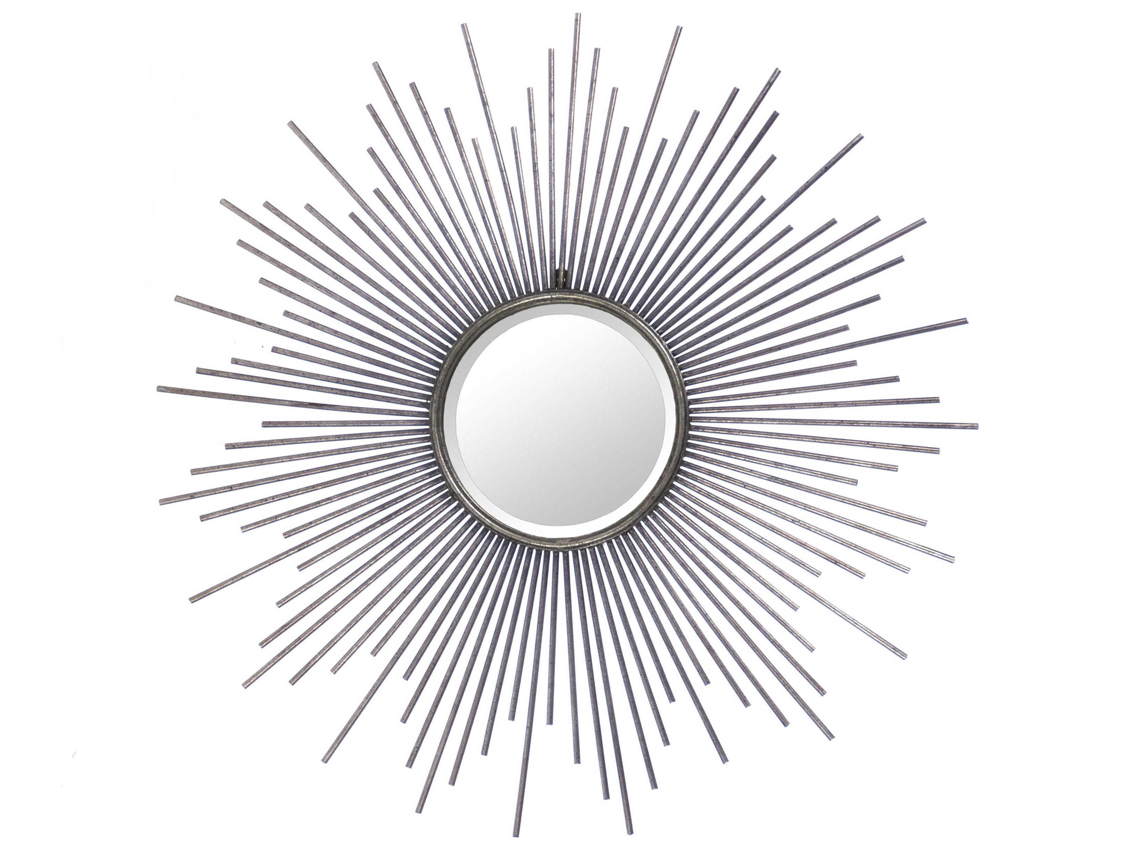 Zentique Konrad Distressed Silver Sunburst Wall Mirror