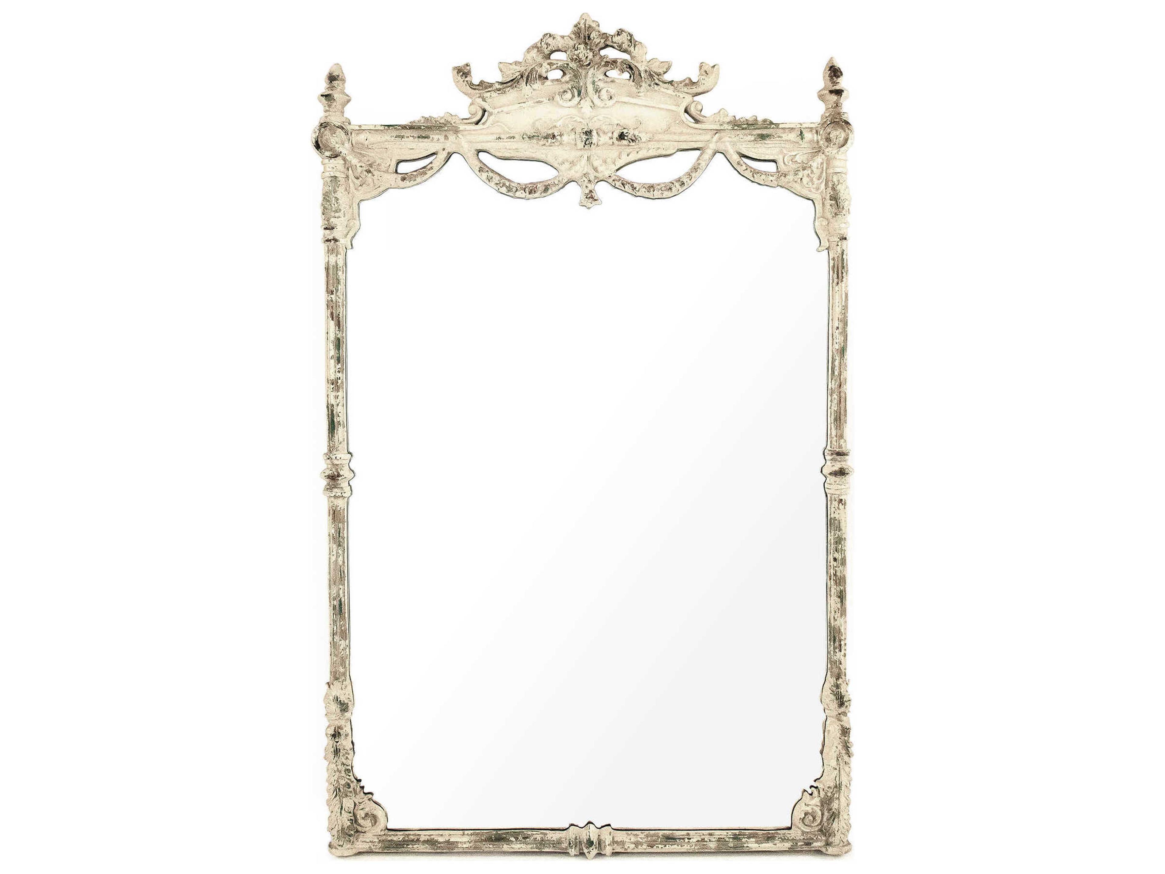 Zentique Rowena Antique Ivory Wall Mirror