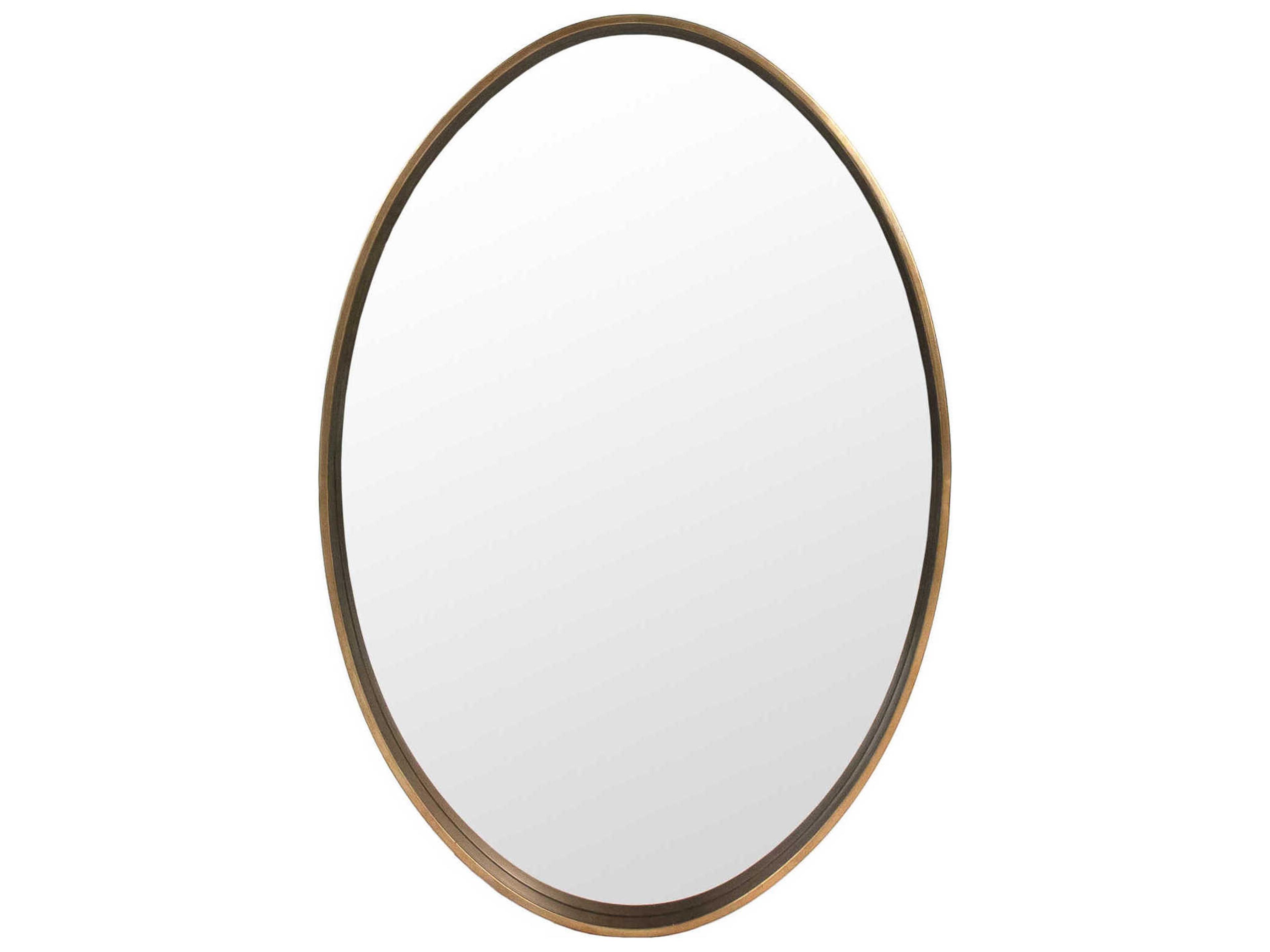 Zentique Sylvie Antique Bronze Oval Wall Mirror