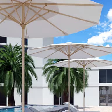 Wood Patio Umbrellas