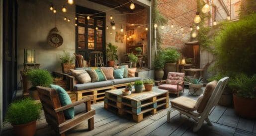 Repurpose Old Furniture for a Patio Makeover (6 Ideas)