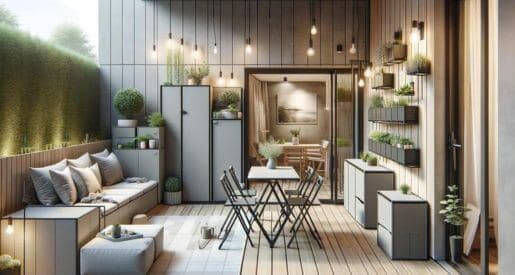 10 Ideas for Saving Space in a Small Patio with Modular Furniture