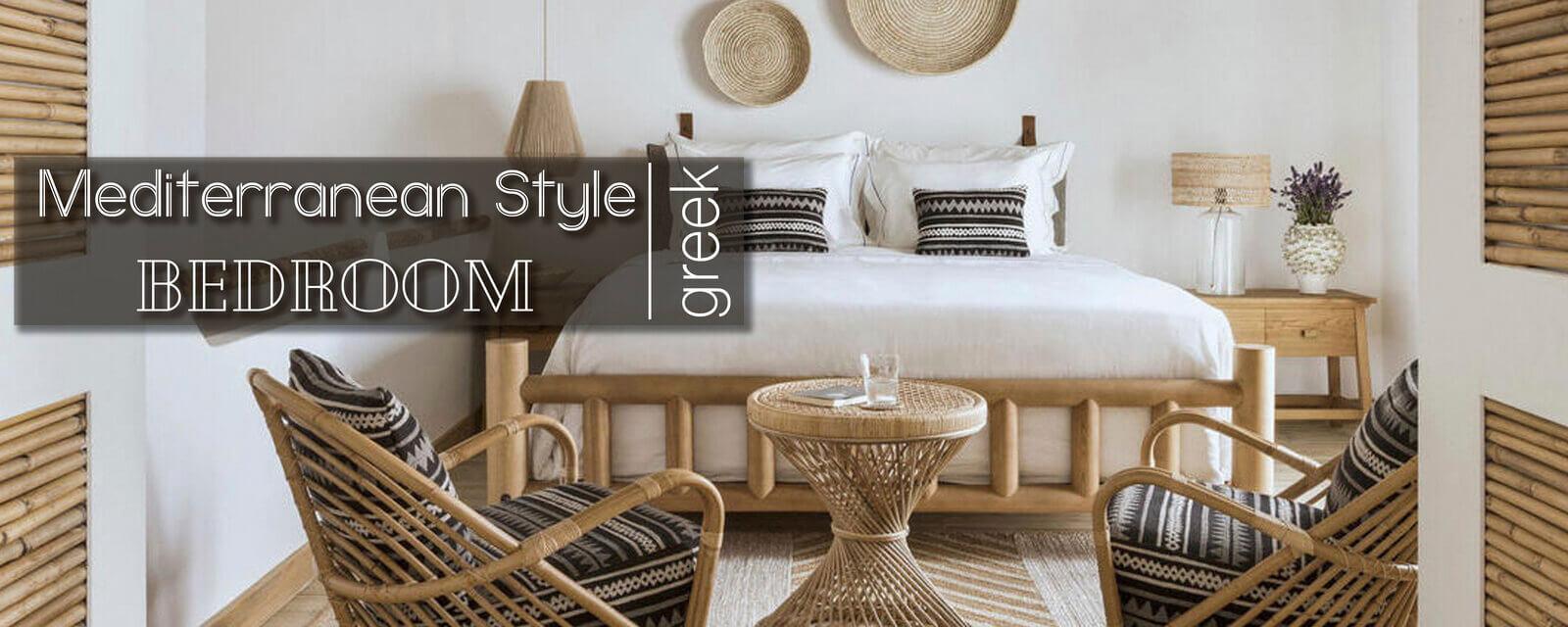 Mediterranean Greek Style Bedroom