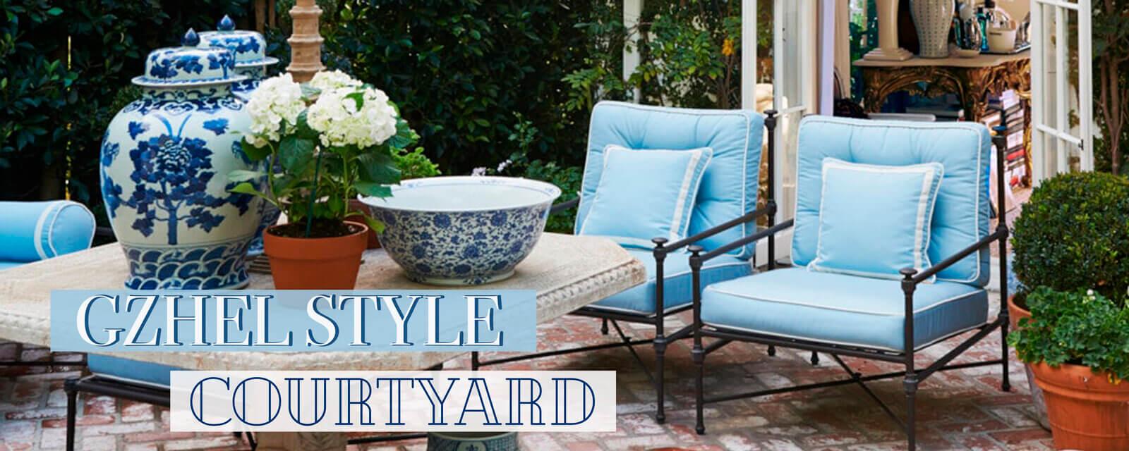 Gzhel Style | Courtyard