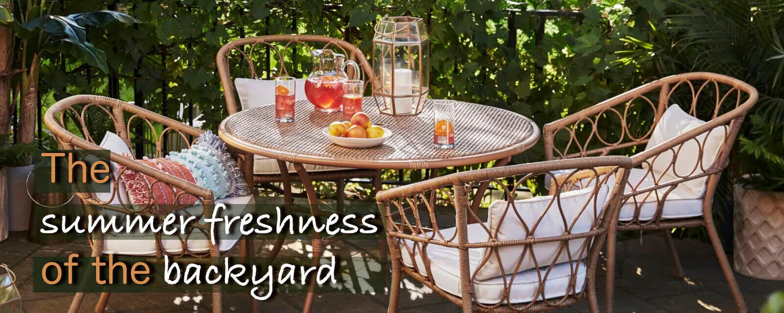 The Summer Freshness Of The Backyard