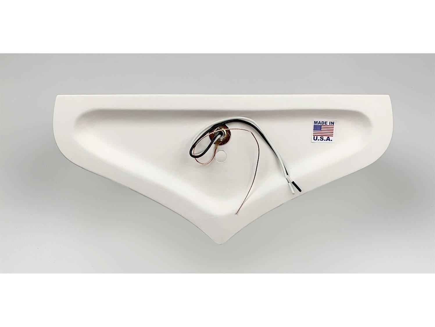 A19 Vancouver 2-Light White Wall Sconce