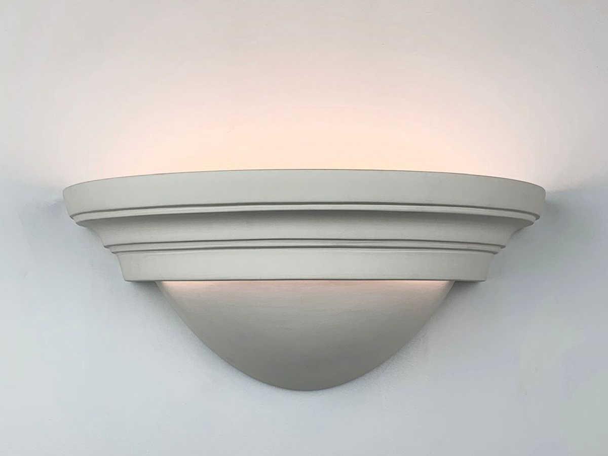 A19 Majorca 2-Light White Wall Sconce