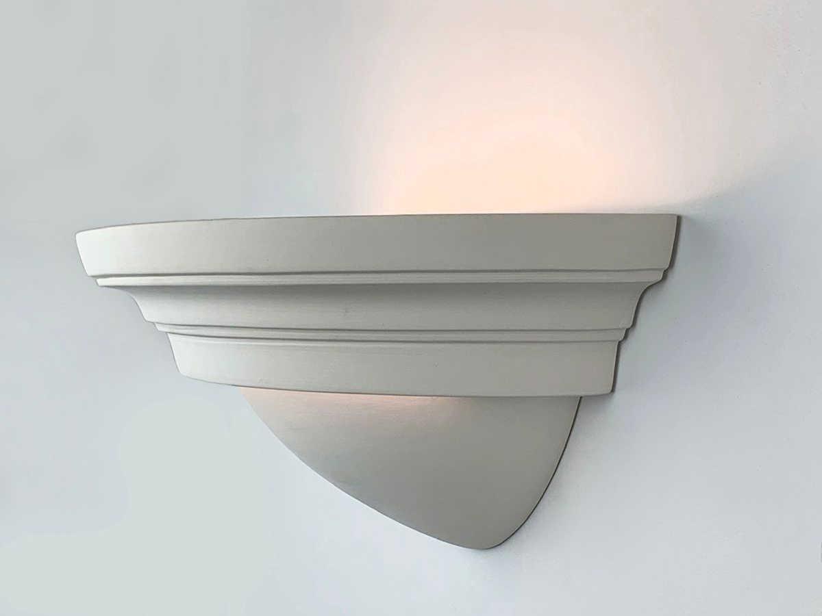 A19 Majorca 2-Light White Wall Sconce