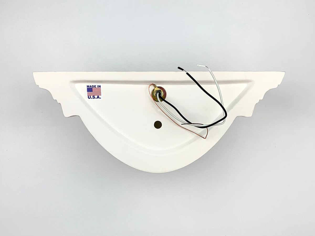 A19 Majorca 2-Light White Wall Sconce