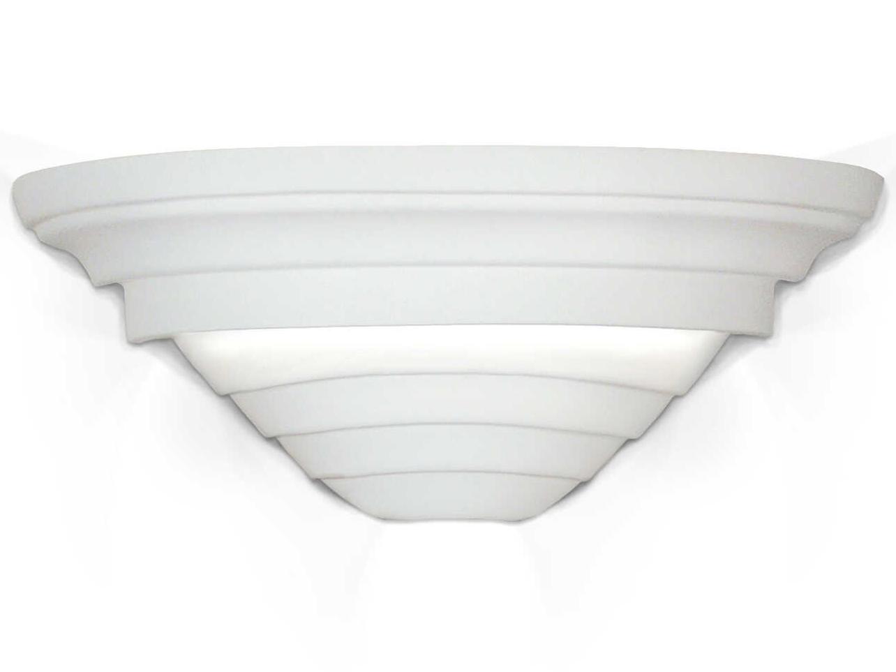 A19 Cabrera 2-Light White Wall Sconce