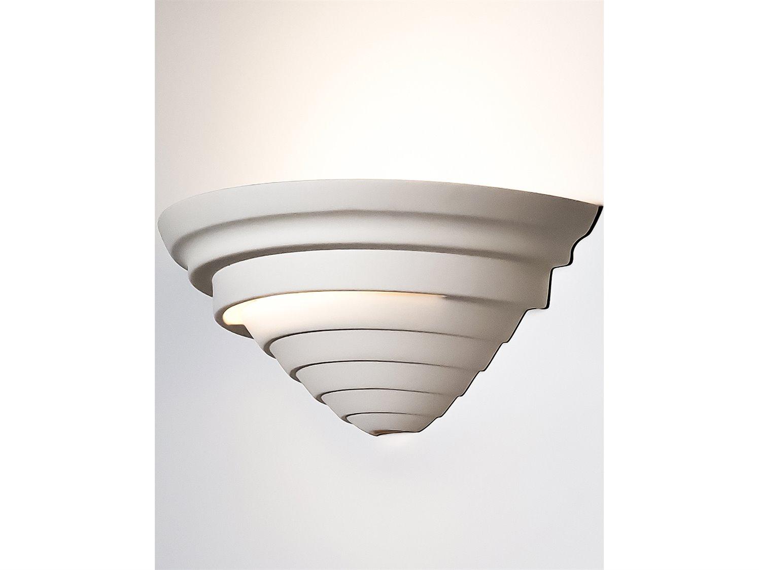 A19 Cabrera 2-Light White Wall Sconce