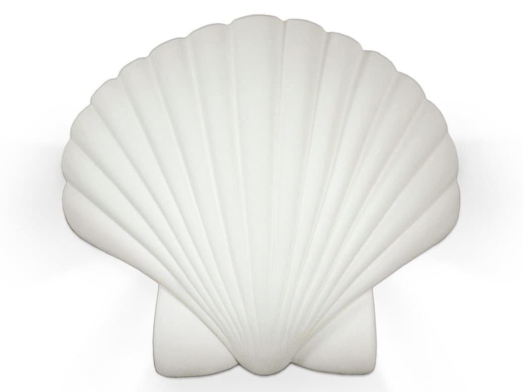 A19 Key Biscayne 1-Light White Wall Sconce