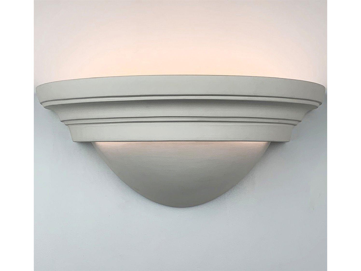A19 Great Majorca 2-Light White Wall Sconce