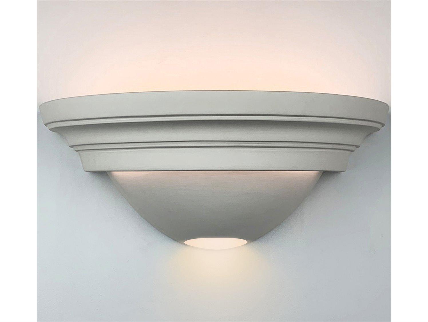 A19 Great Ibiza 2-Light White Wall Sconce