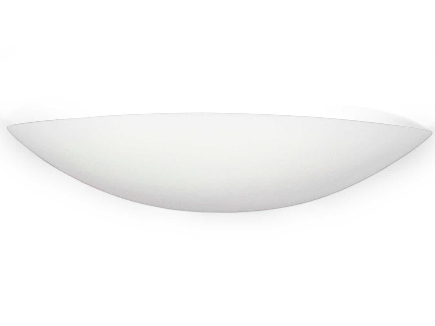 A19 Maui 2-Light White Wall Sconce