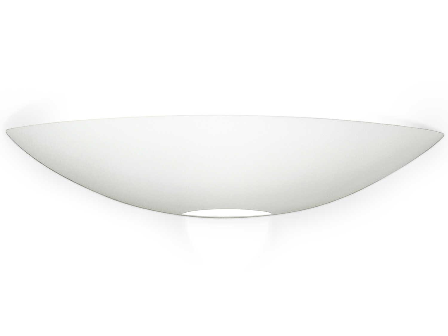 A19 Oahu 1-Light White ADA Wall Sconce