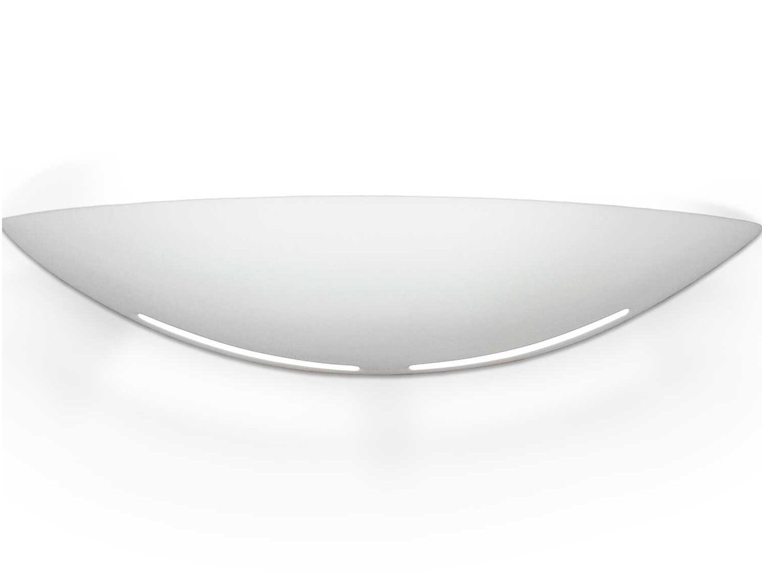 A19 Kauai 1-Light White ADA Wall Sconce