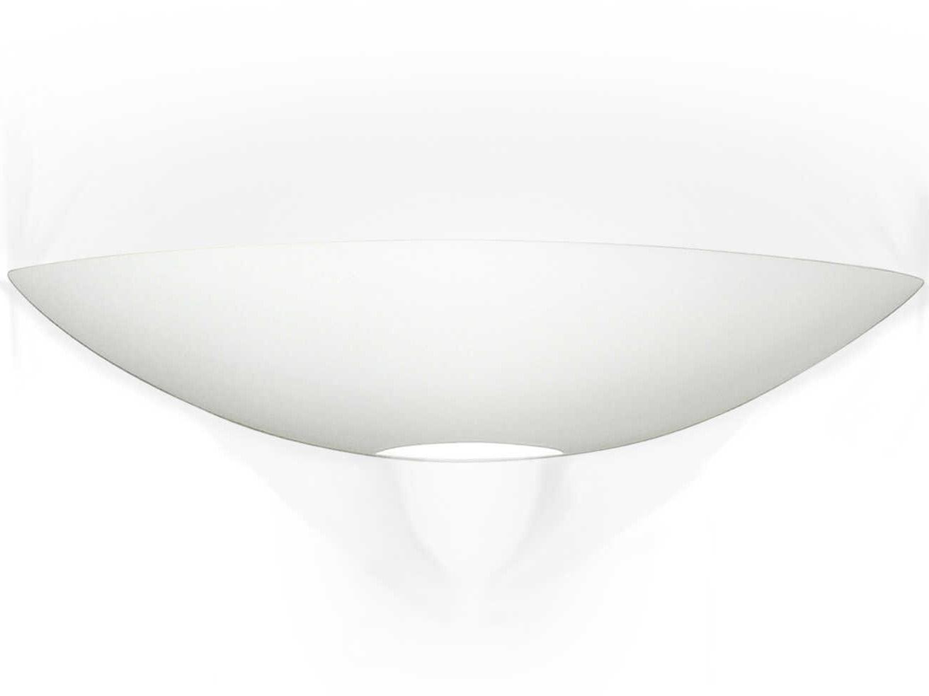 A19 Great Oahu 2-Light White Wall Sconce
