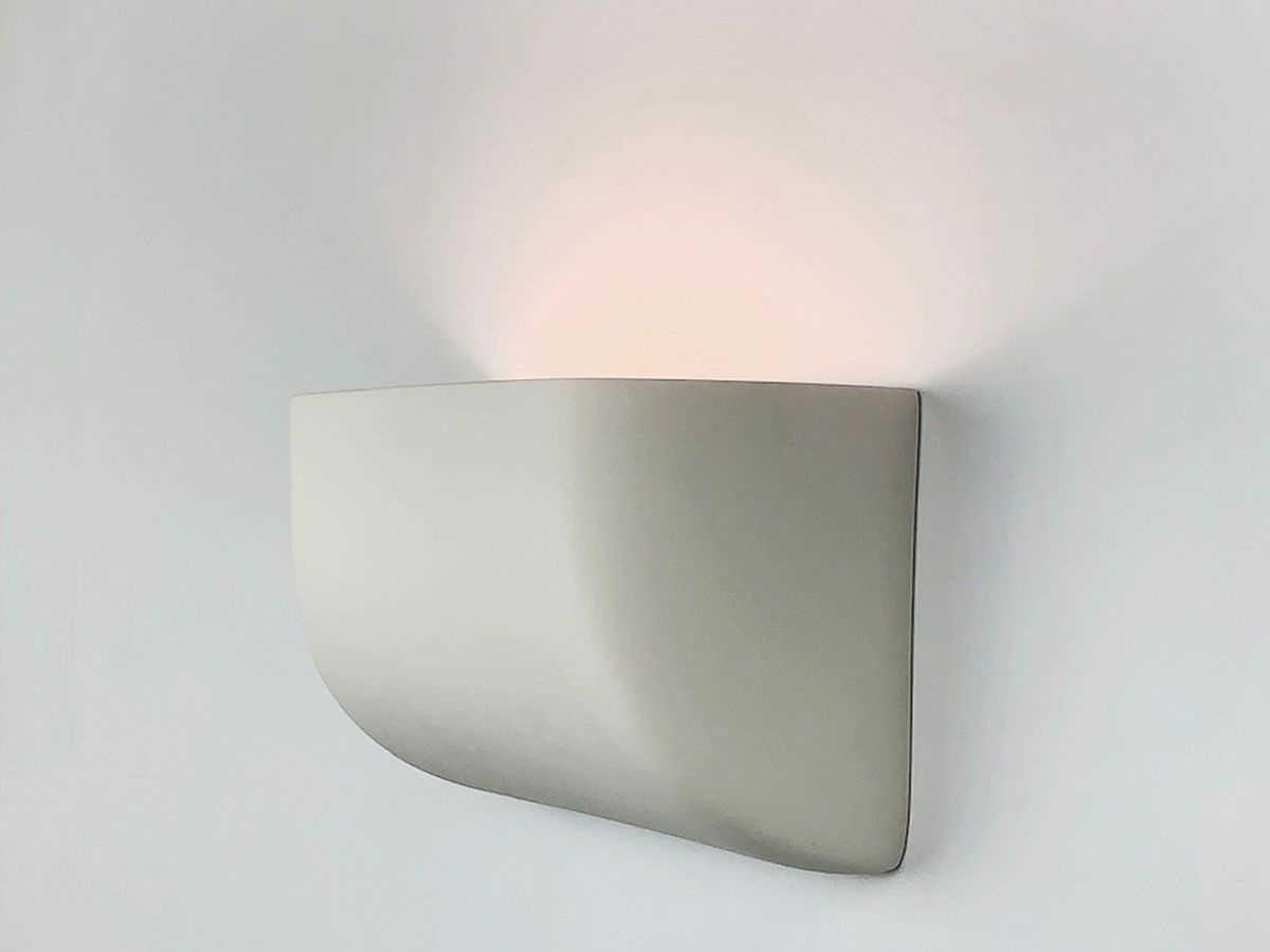 A19 Balboa 1-Light White Wall Sconce