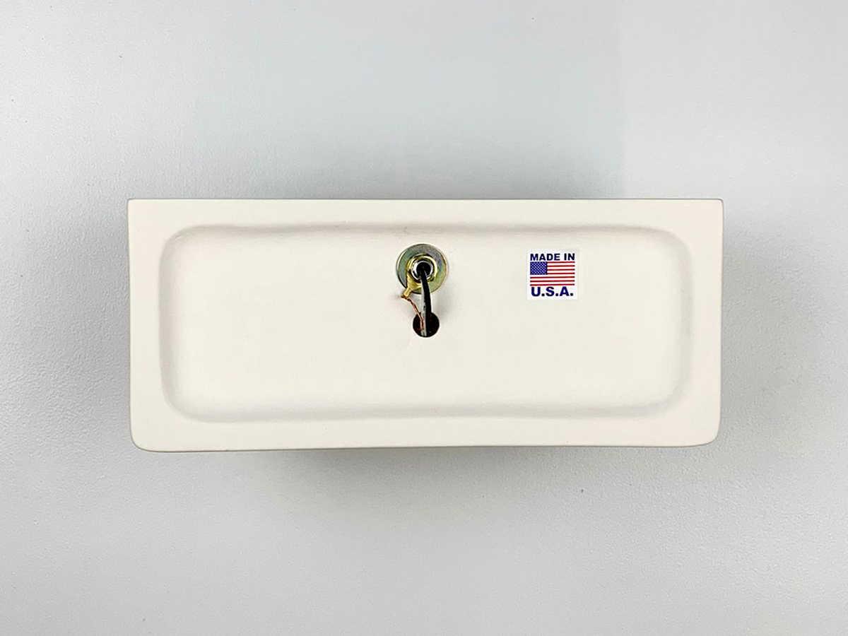 A19 Gran Balboa 2-Light White Wall Sconce