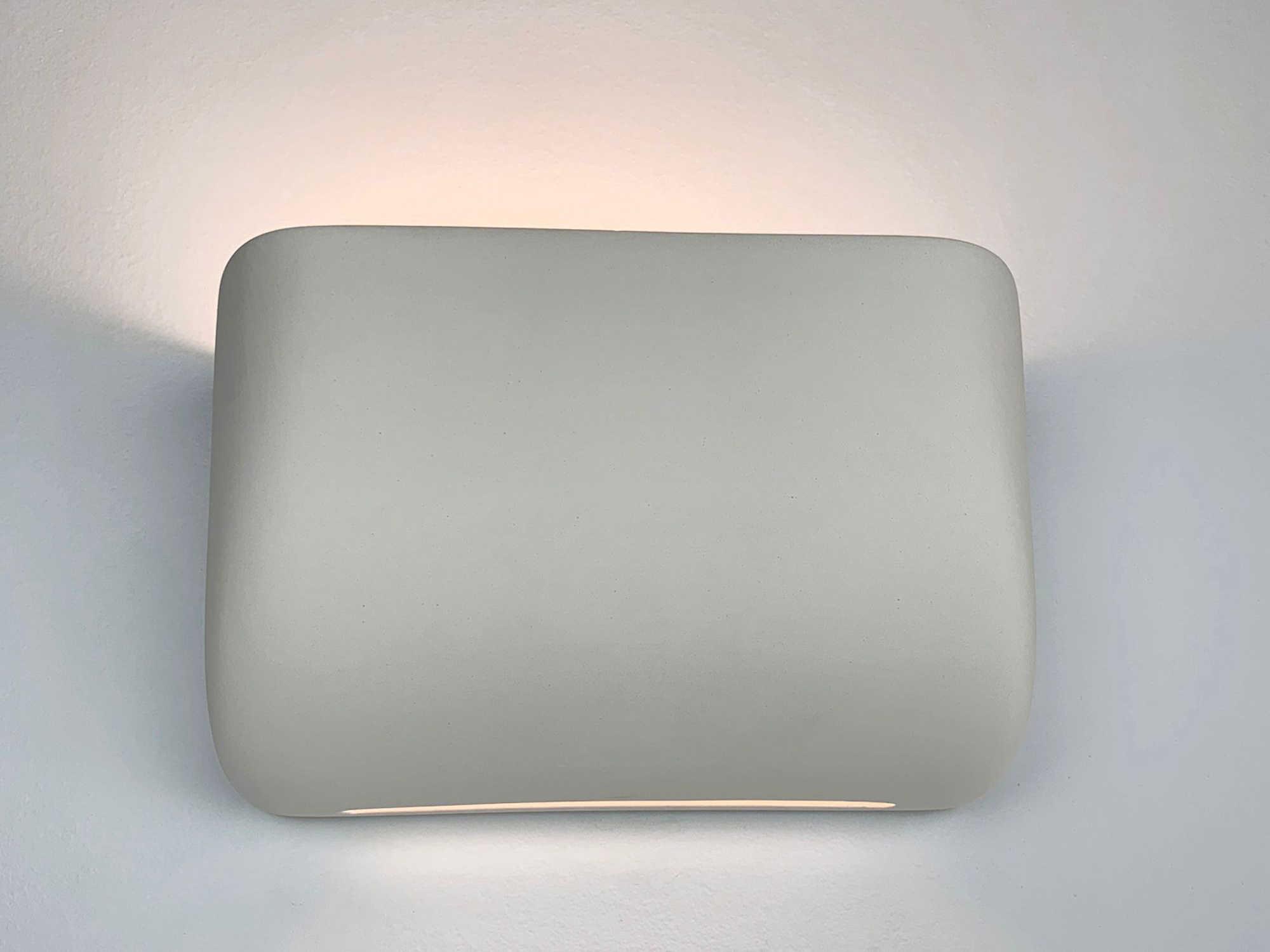 A19 Coronado 1-Light White Wall Sconce