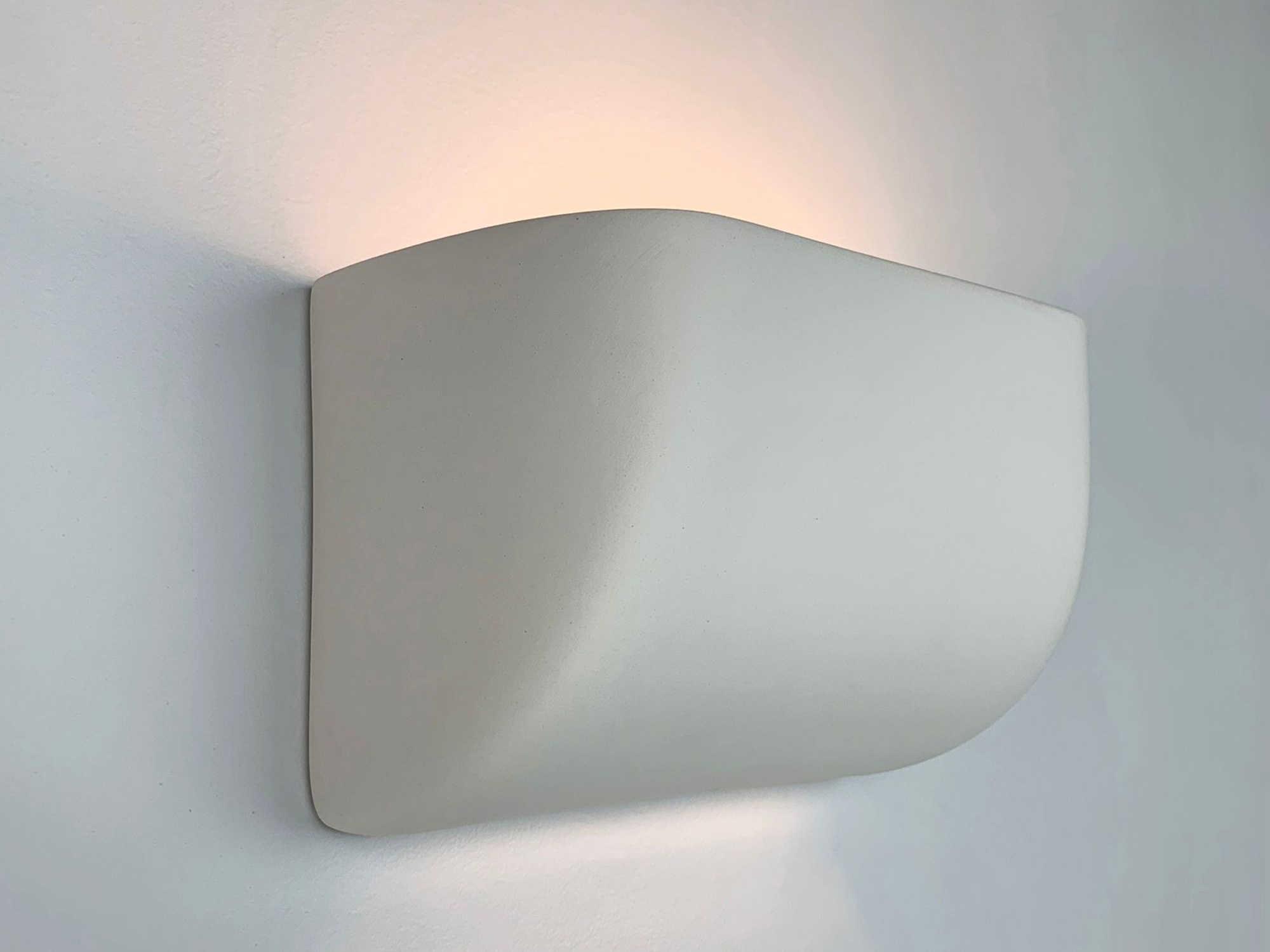 A19 Coronado 1-Light White Wall Sconce