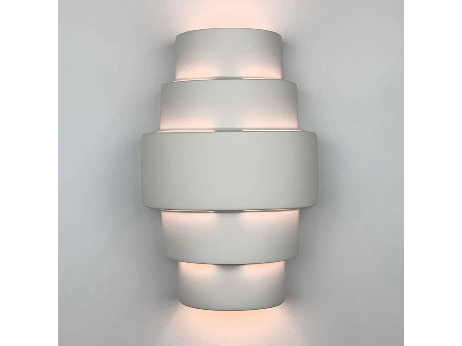 A19 San Marcos 2-Light White Wall Sconce