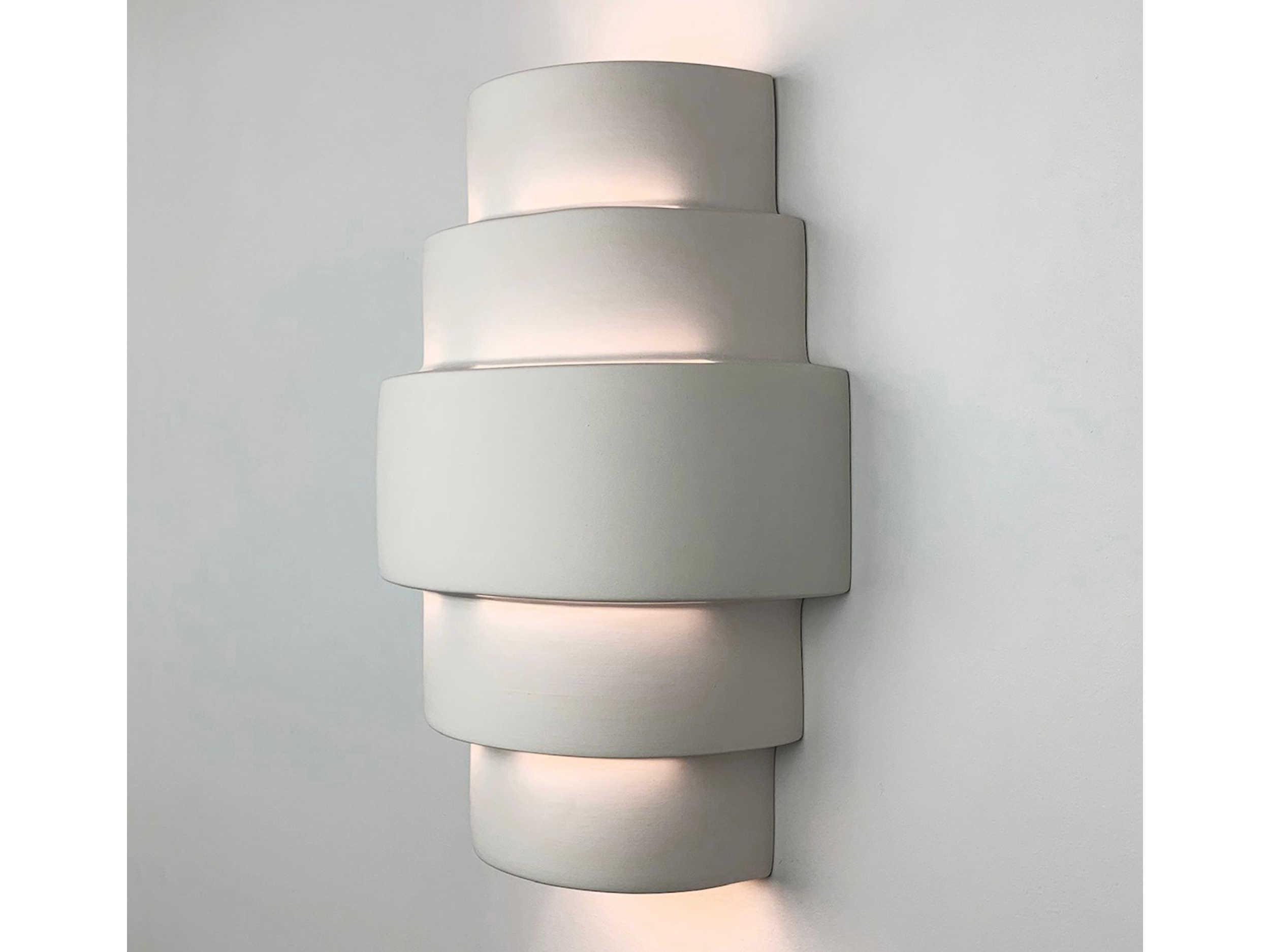 A19 San Marcos 2-Light White Wall Sconce