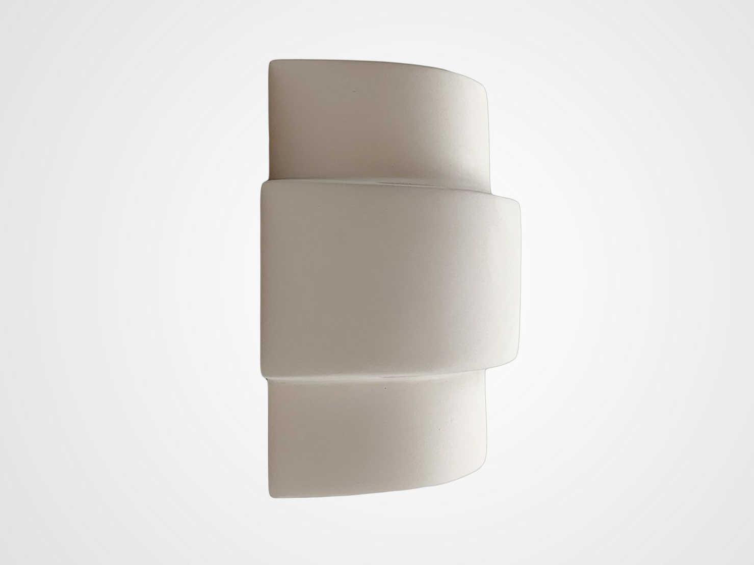 A19 Santa Inez 1-Light White Wall Sconce