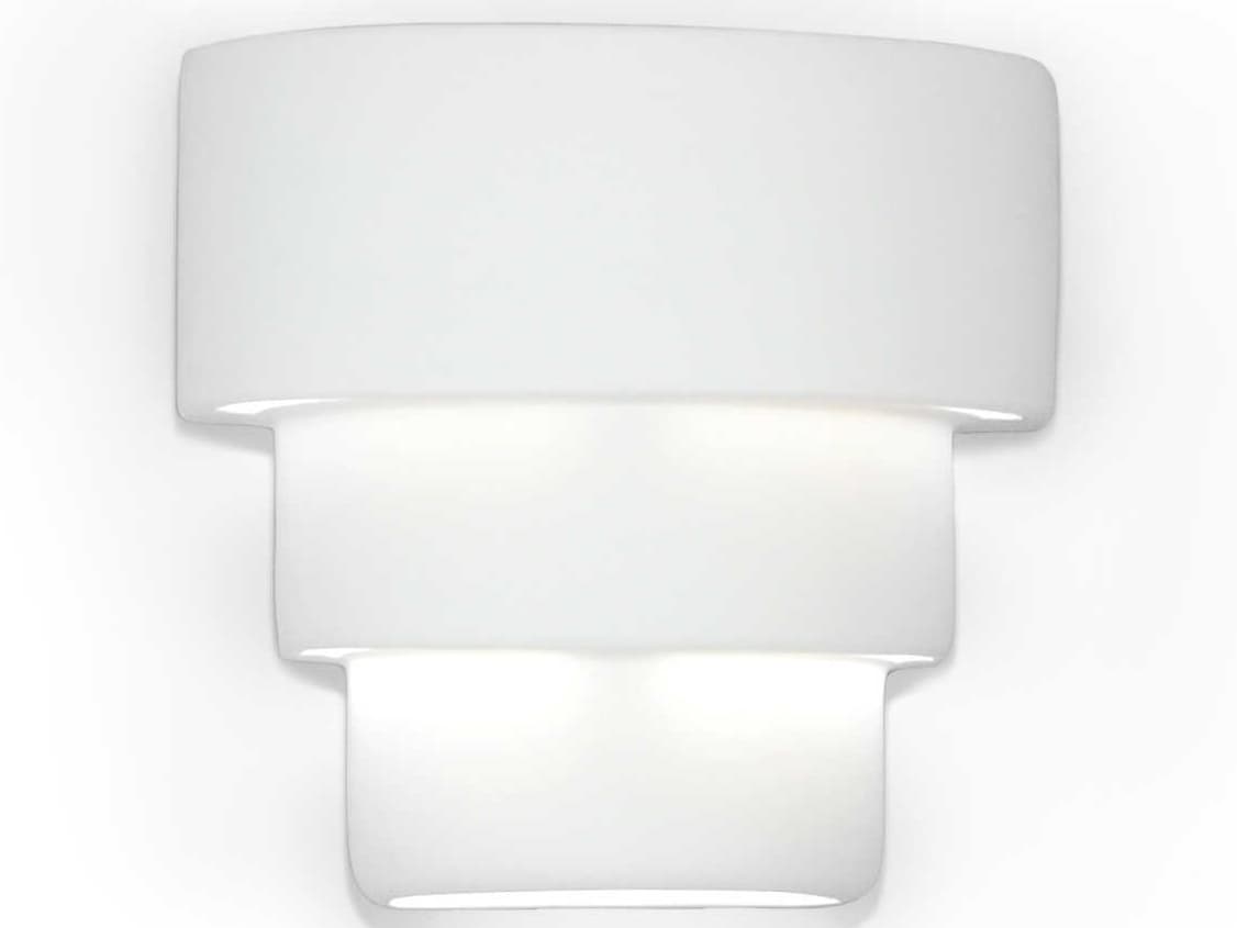 A19 San Jose 1-Light White Wall Sconce