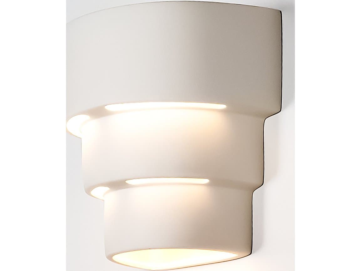 A19 San Jose 1-Light White Wall Sconce