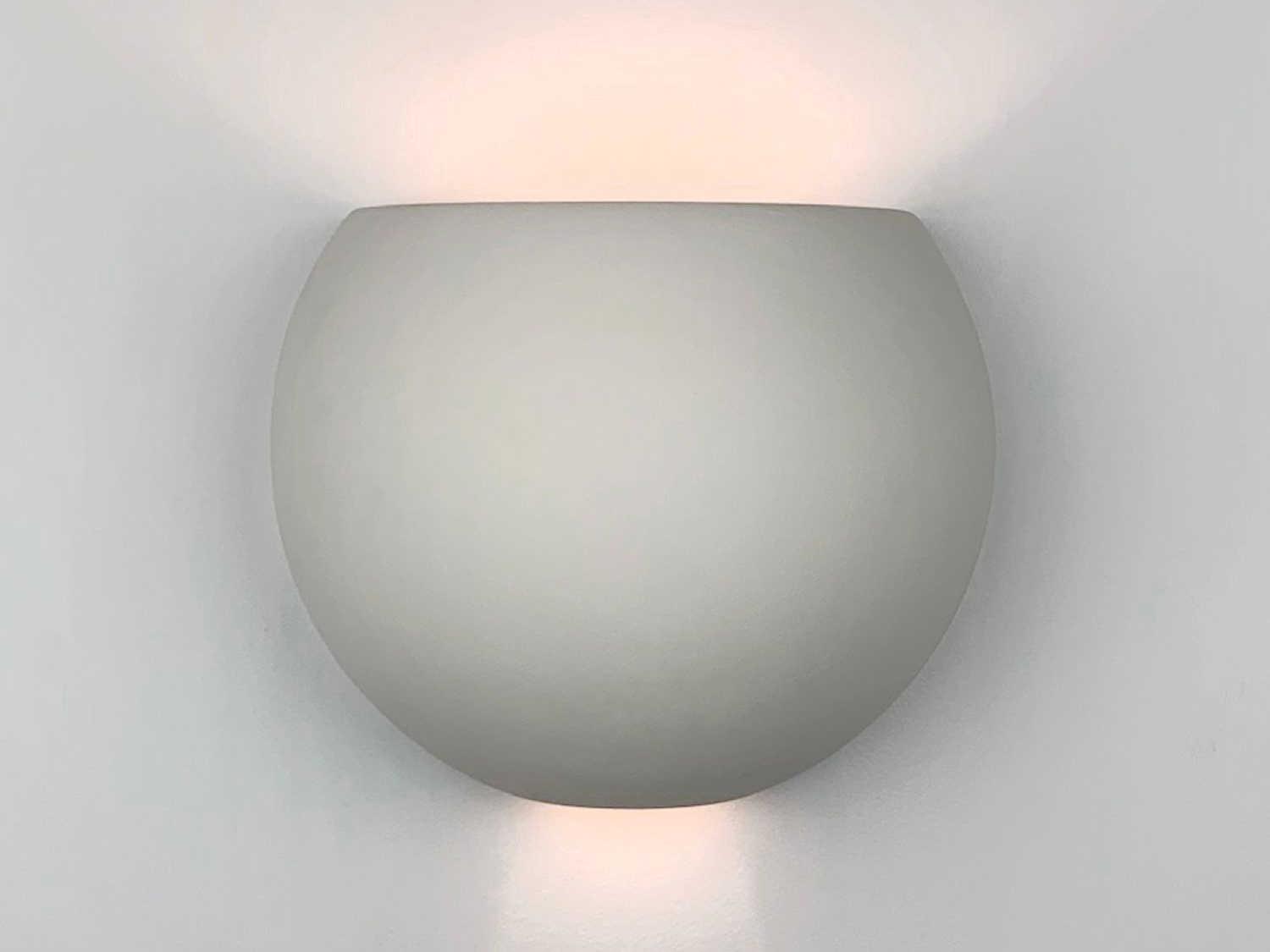 A19 Curacoa 1-Light White Wall Sconce