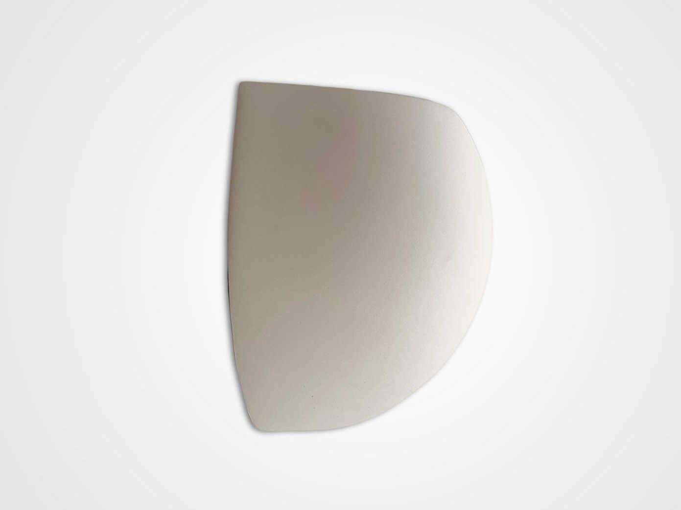 A19 Curacoa 1-Light White Wall Sconce
