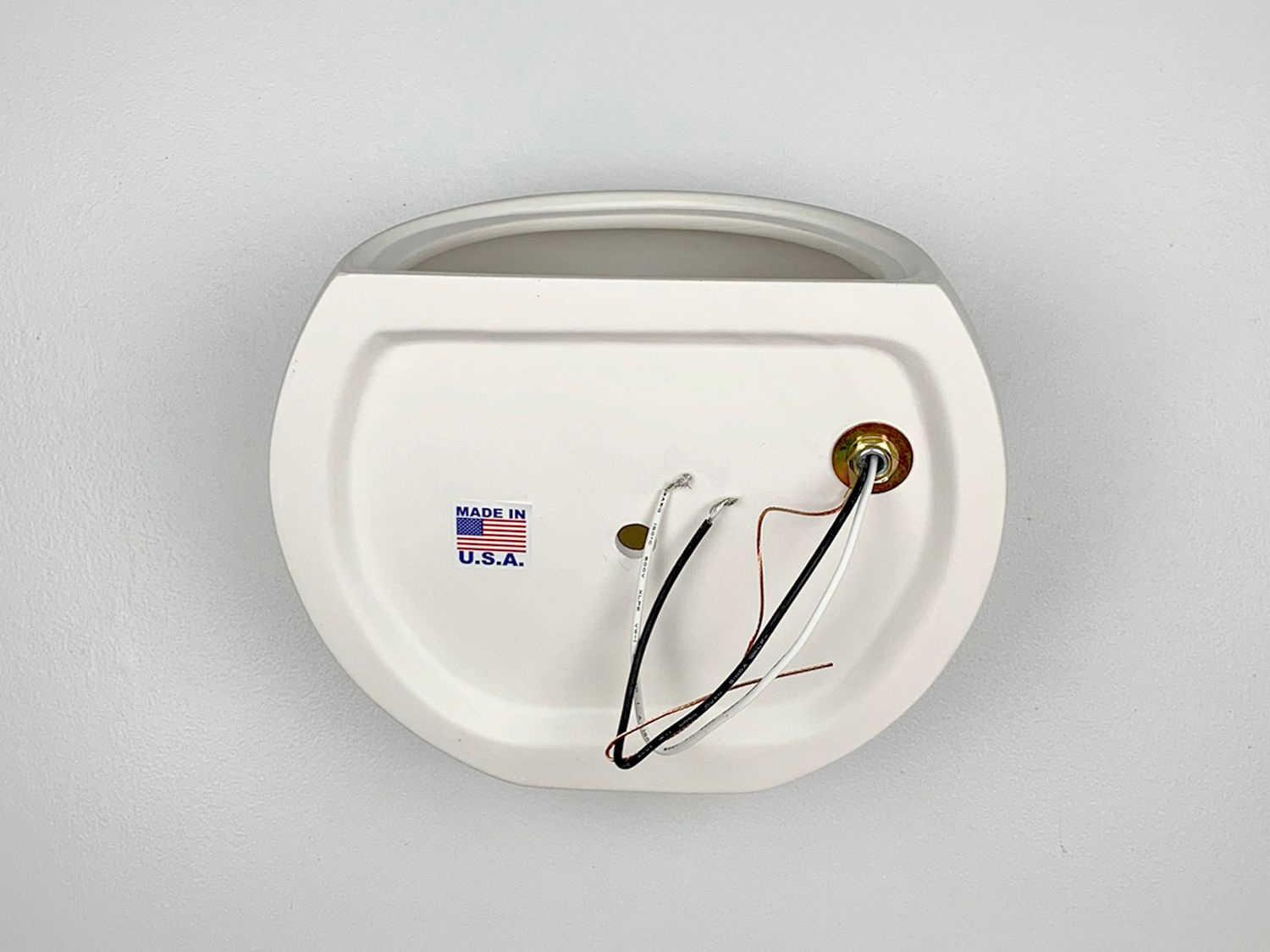 A19 Curacoa 1-Light White Wall Sconce