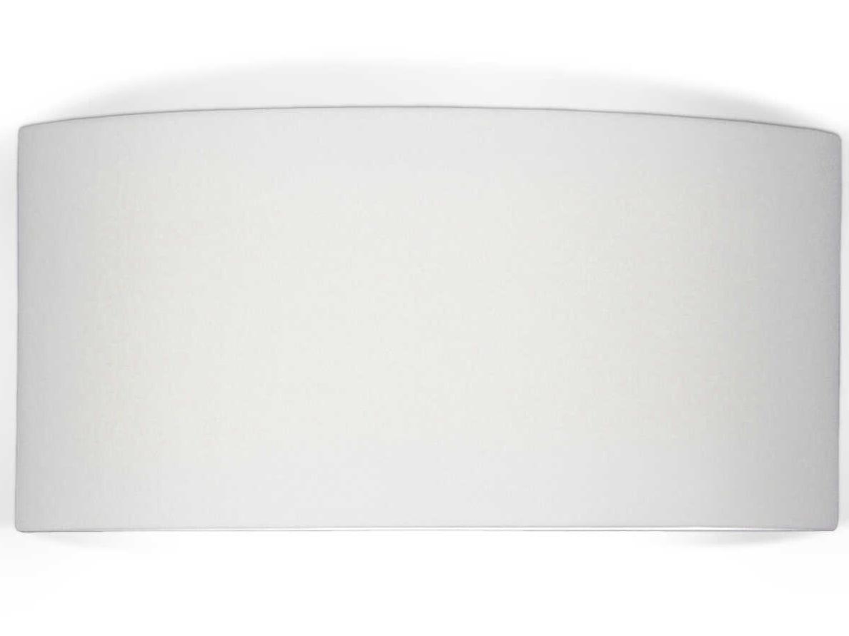 A19 Krete 1-Light White Wall Sconce