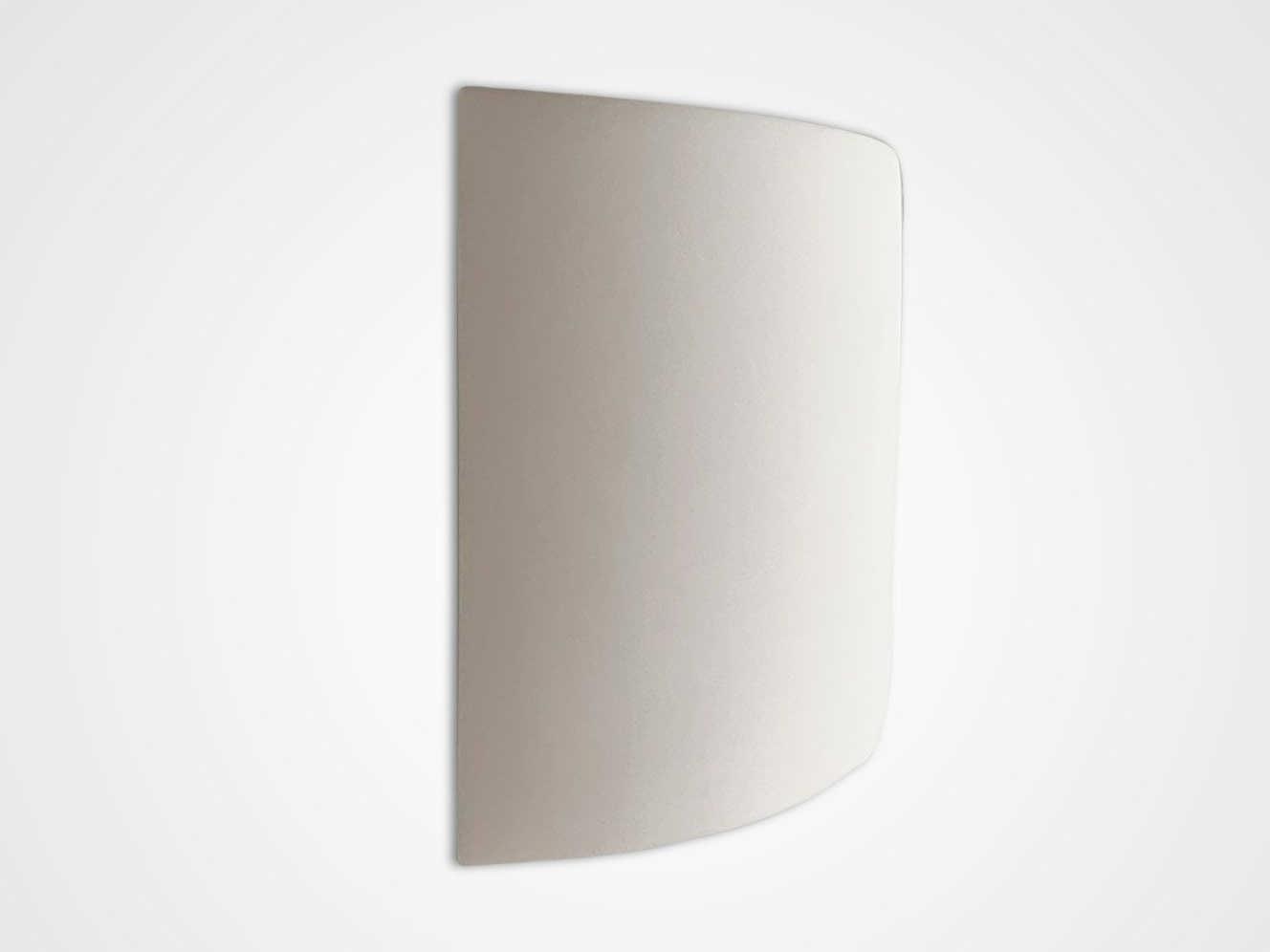 A19 Nicosia 1-Light White Wall Sconce
