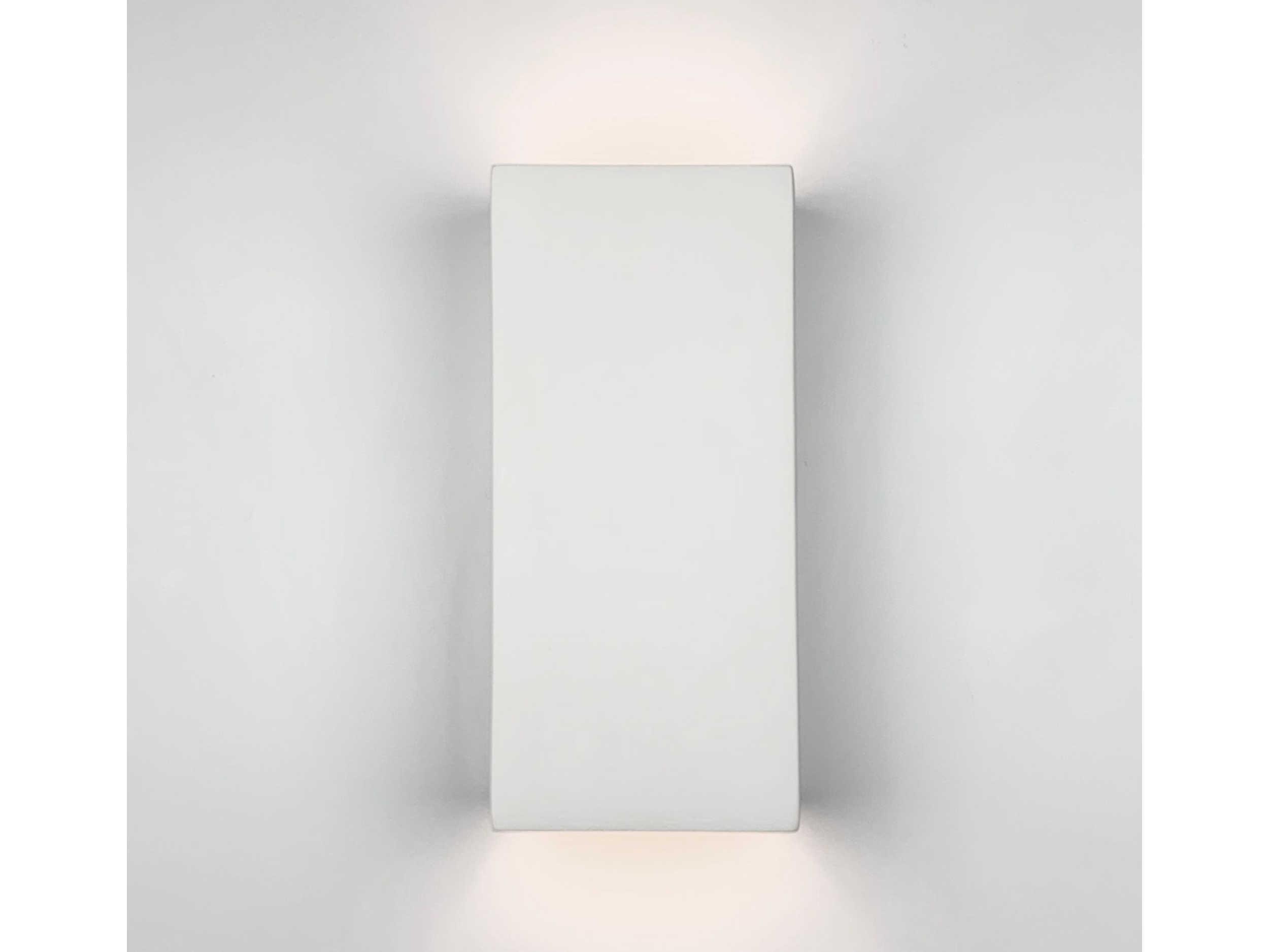 A19 Gran Flores 2-Light White Wall Sconce