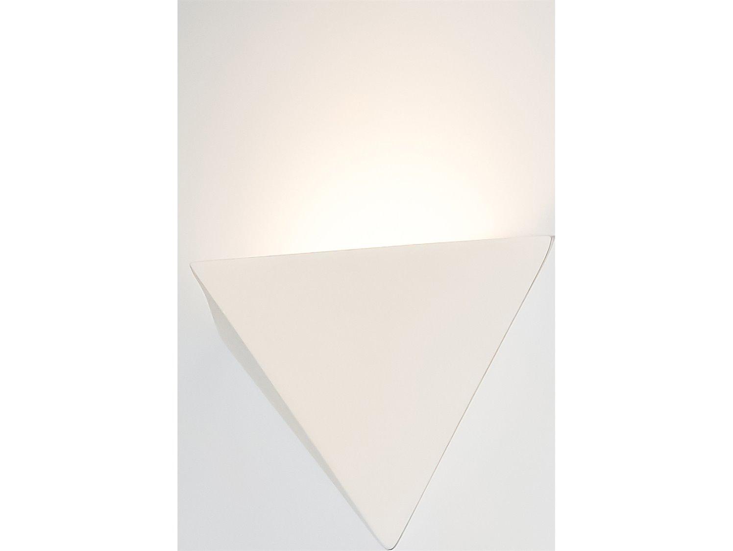 A19 Sumatra 1-Light White Wall Sconce